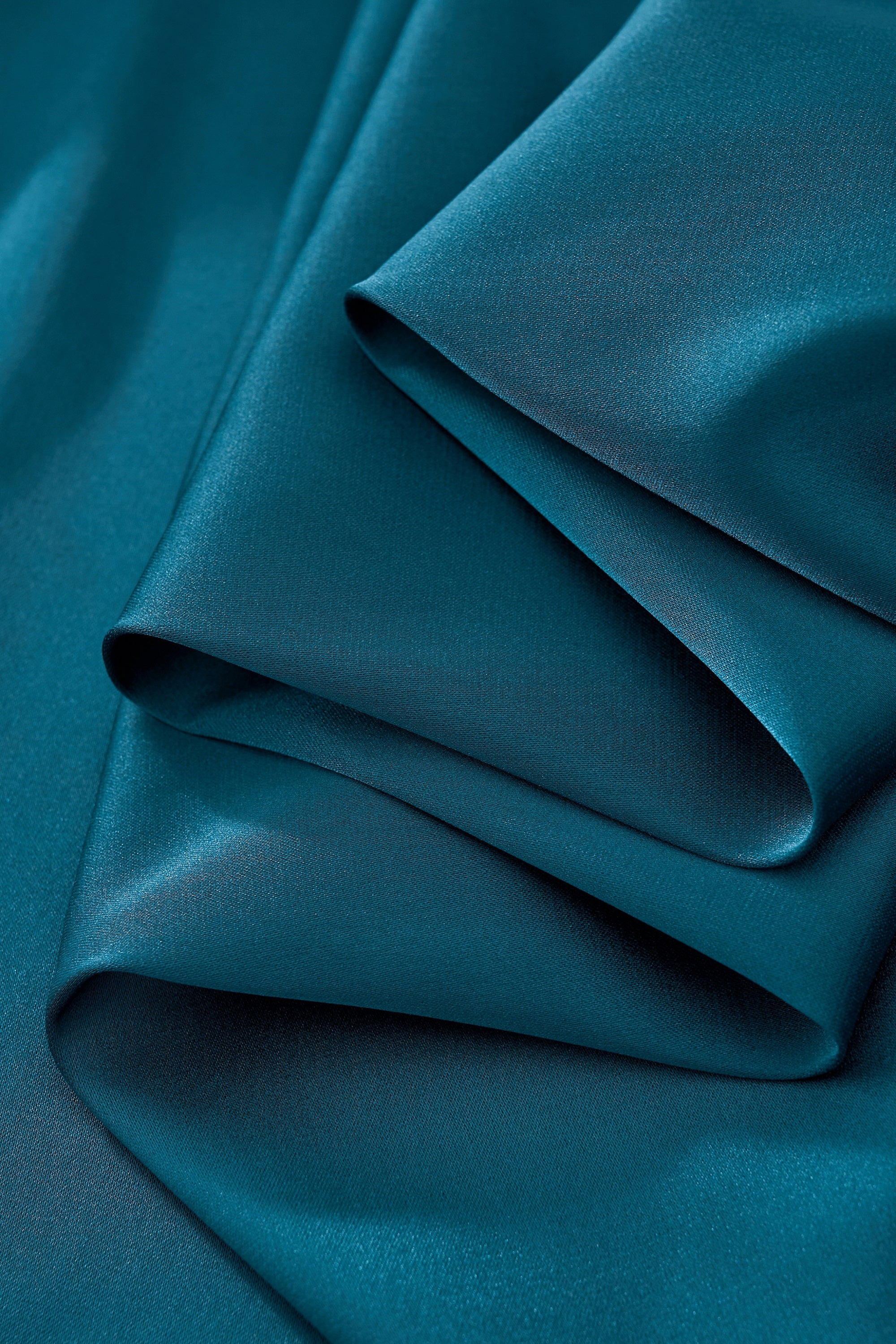 SIGNITURE SATIN STITCHLESS LS Shirt TEAL