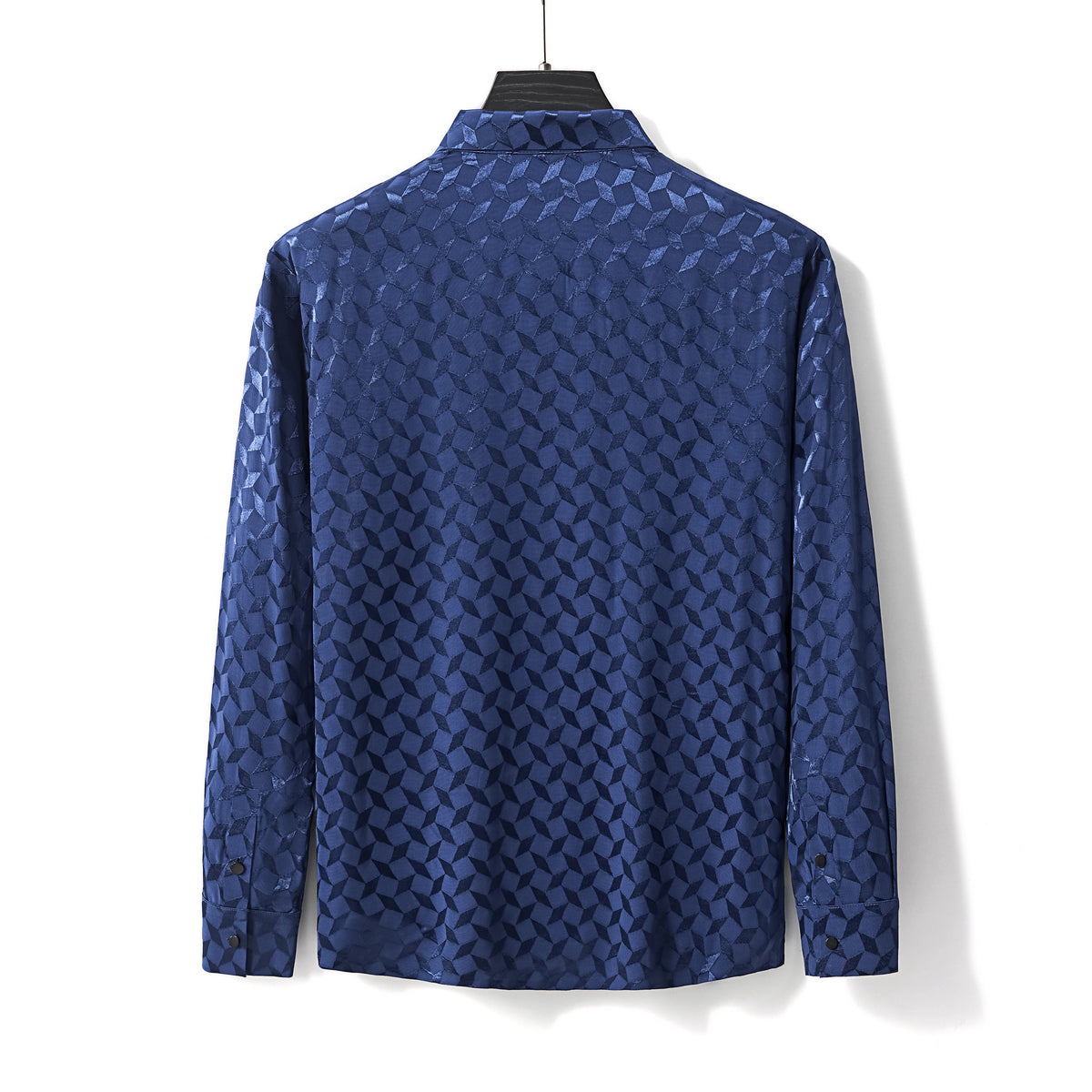 Optic Tessellation Stitchless LS Shirt NAVY