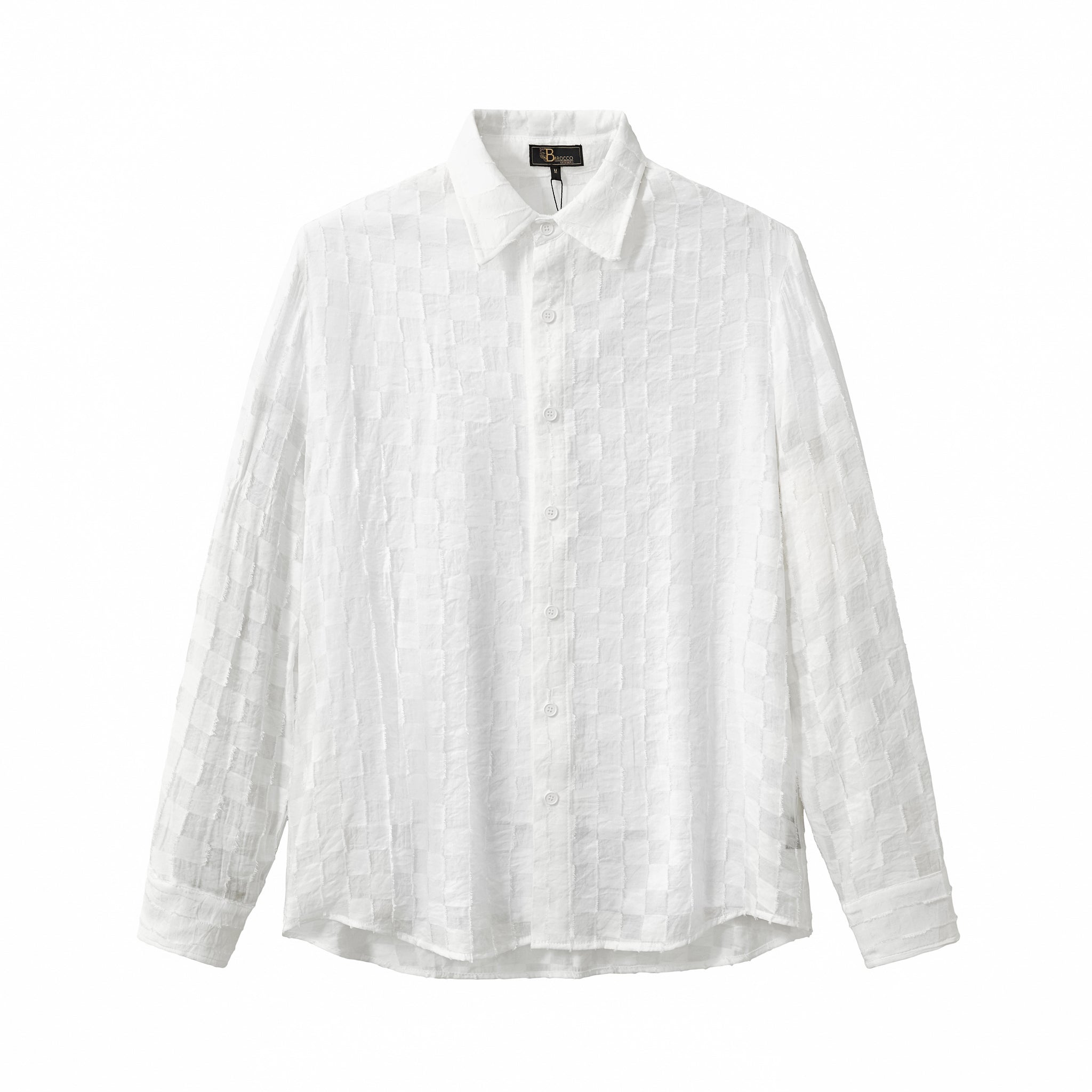 Haven Textured Long Sleeve Shirt WHITE