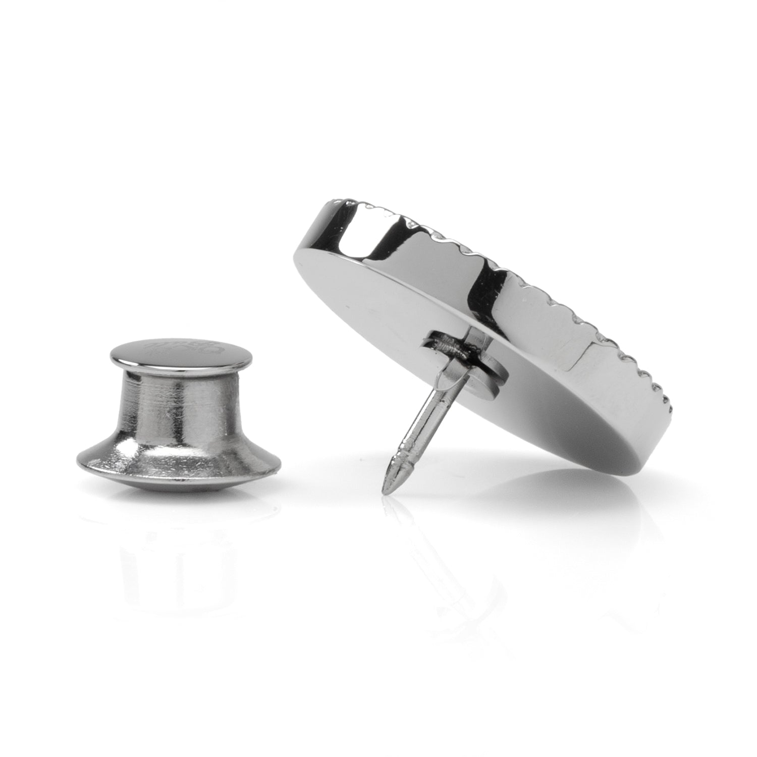 Stainless Steel Rope Border Round Engravable Lapel Pin