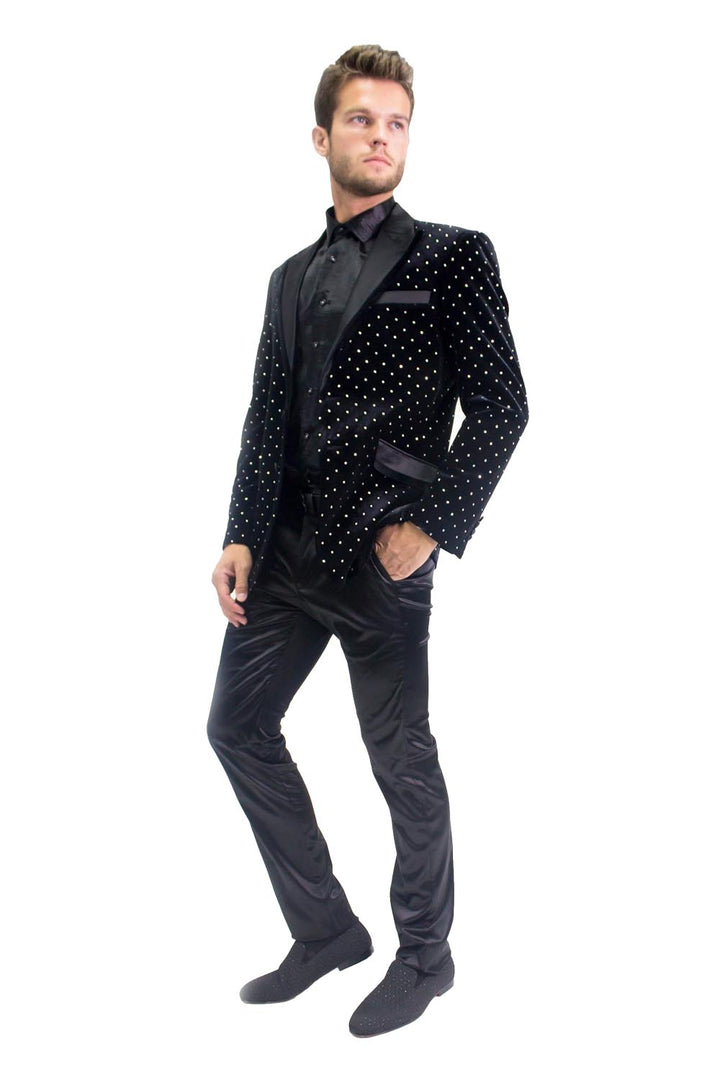 Barabas Friday Night Slim Fit Blazer BL3020 Black/Gold