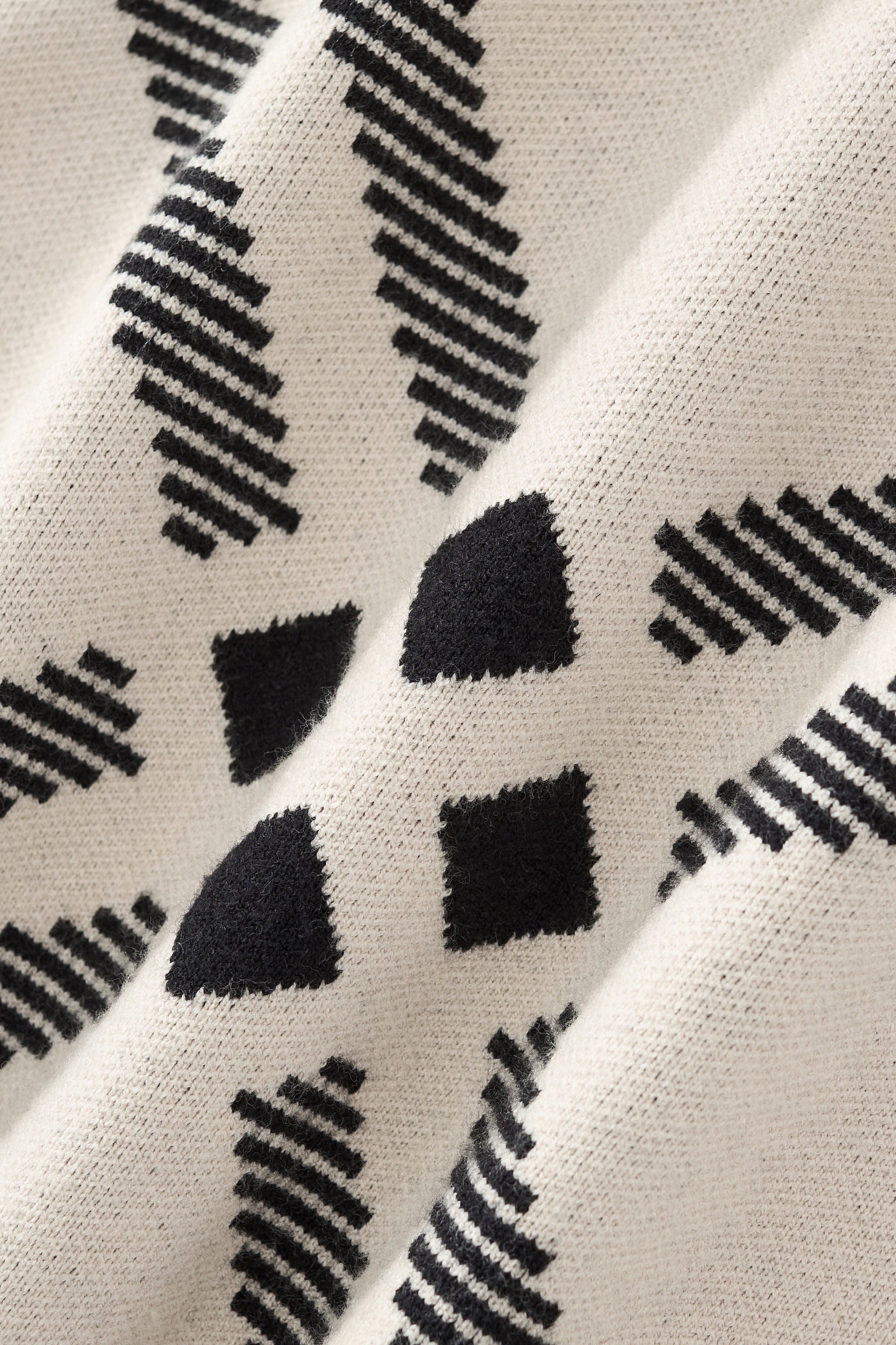 Paramount Lattice Knit LS IVORY