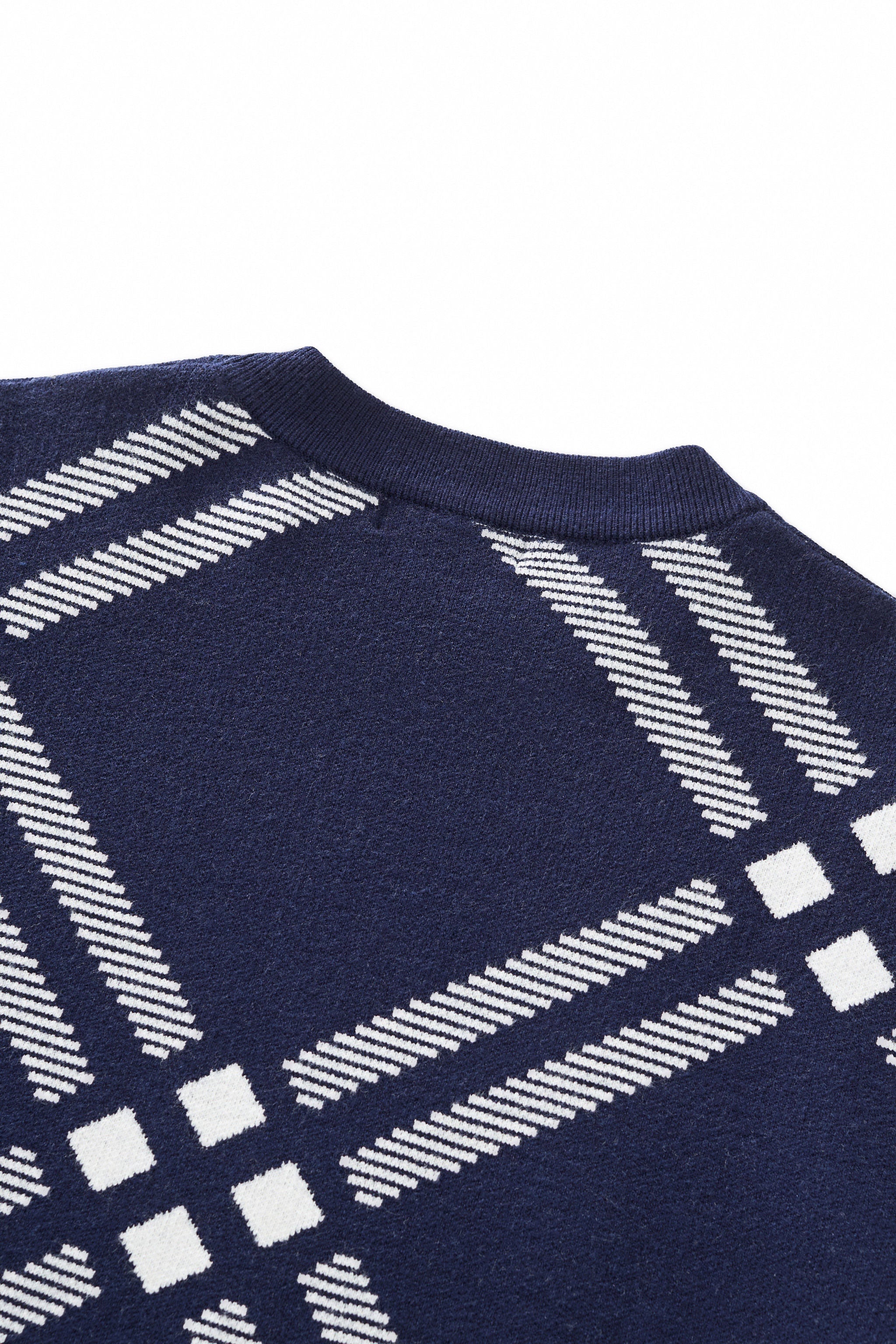 Paramount Lattice Knit LS NAVY