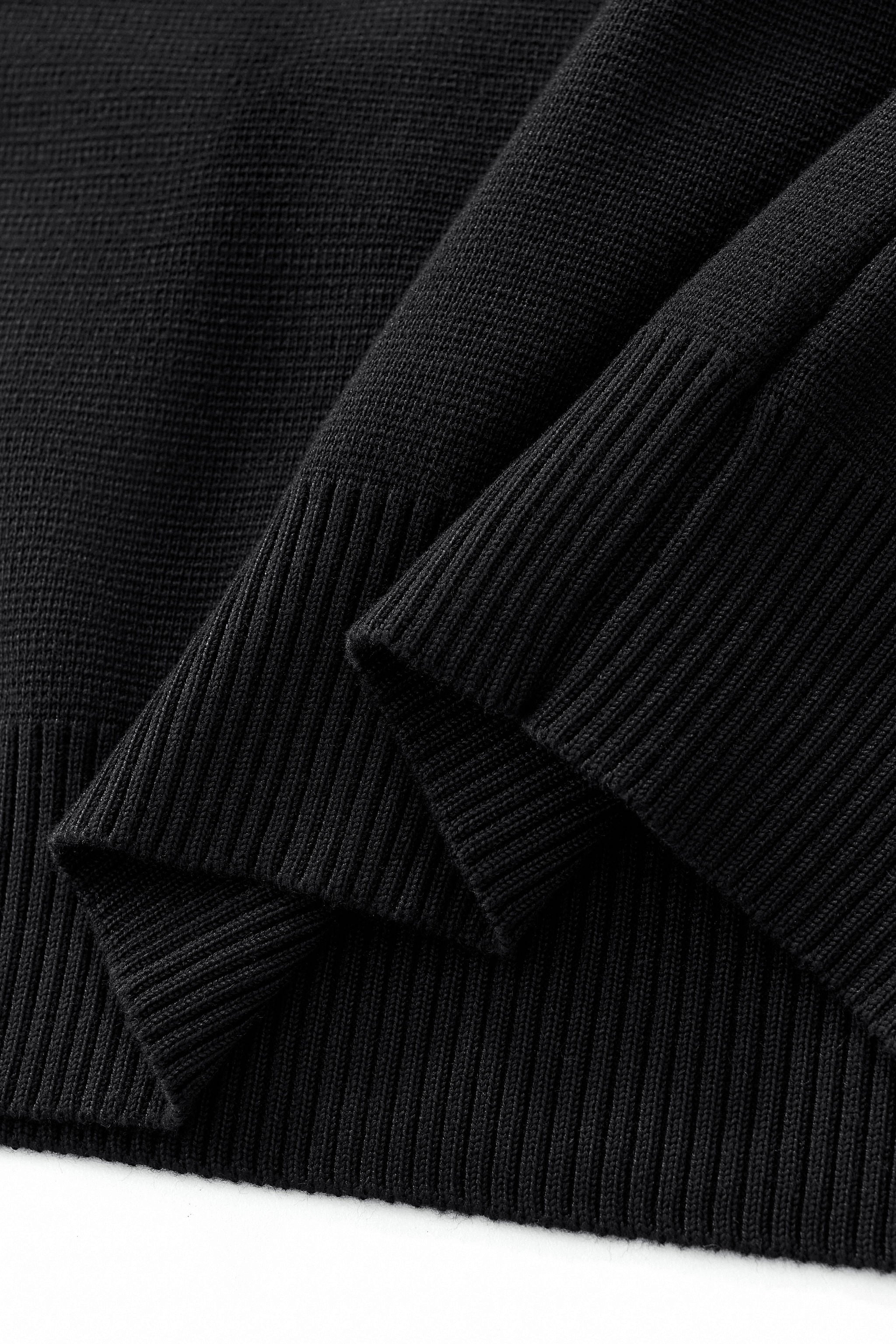 Heritage Plaid Hybrid LS Sweater Shirt BLACK