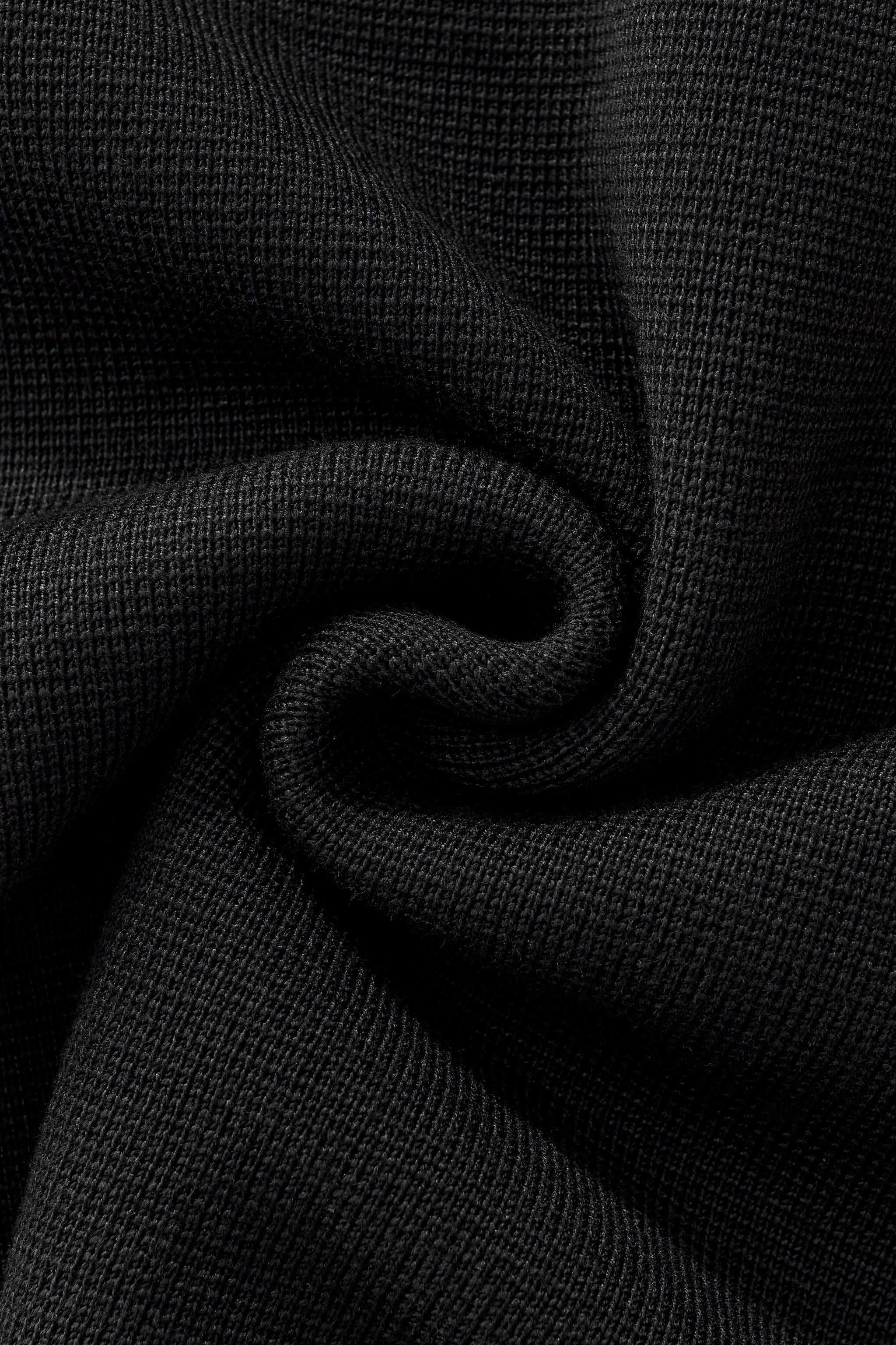 Heritage Plaid Hybrid LS Sweater Shirt BLACK