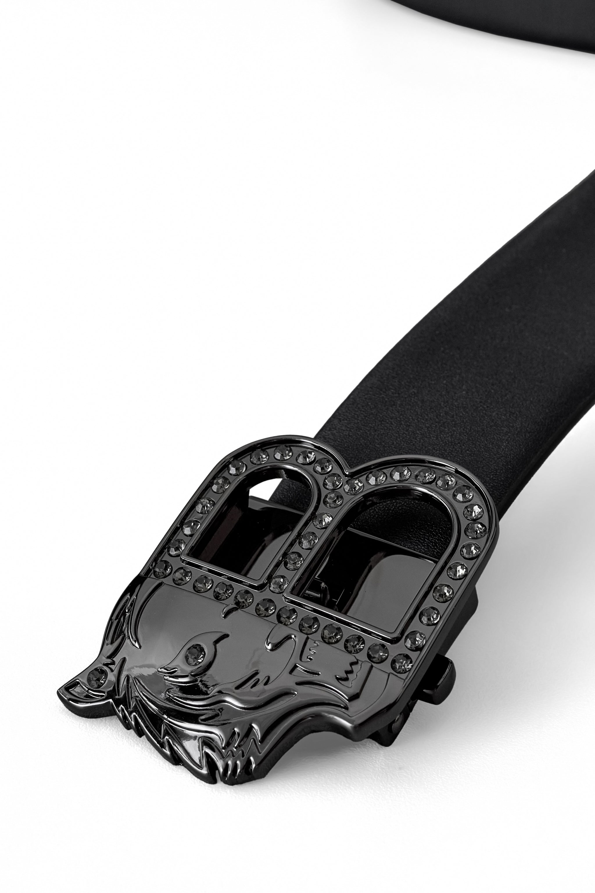 Flat Leather Auto BKL Belt – Blackout Ed. GUN/BLACK