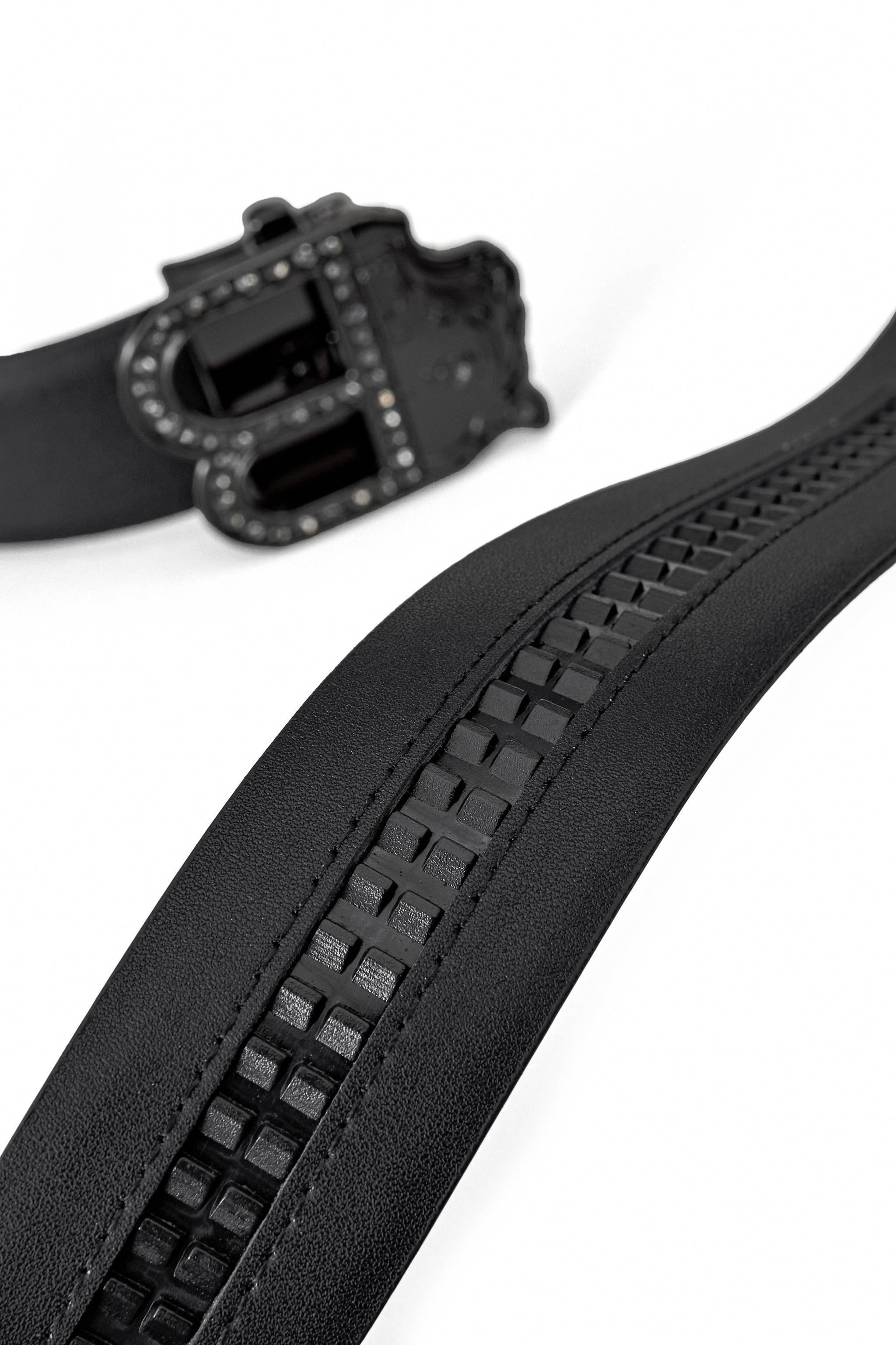 Flat Leather Auto BKL Belt – Blackout Ed. GUN/BLACK