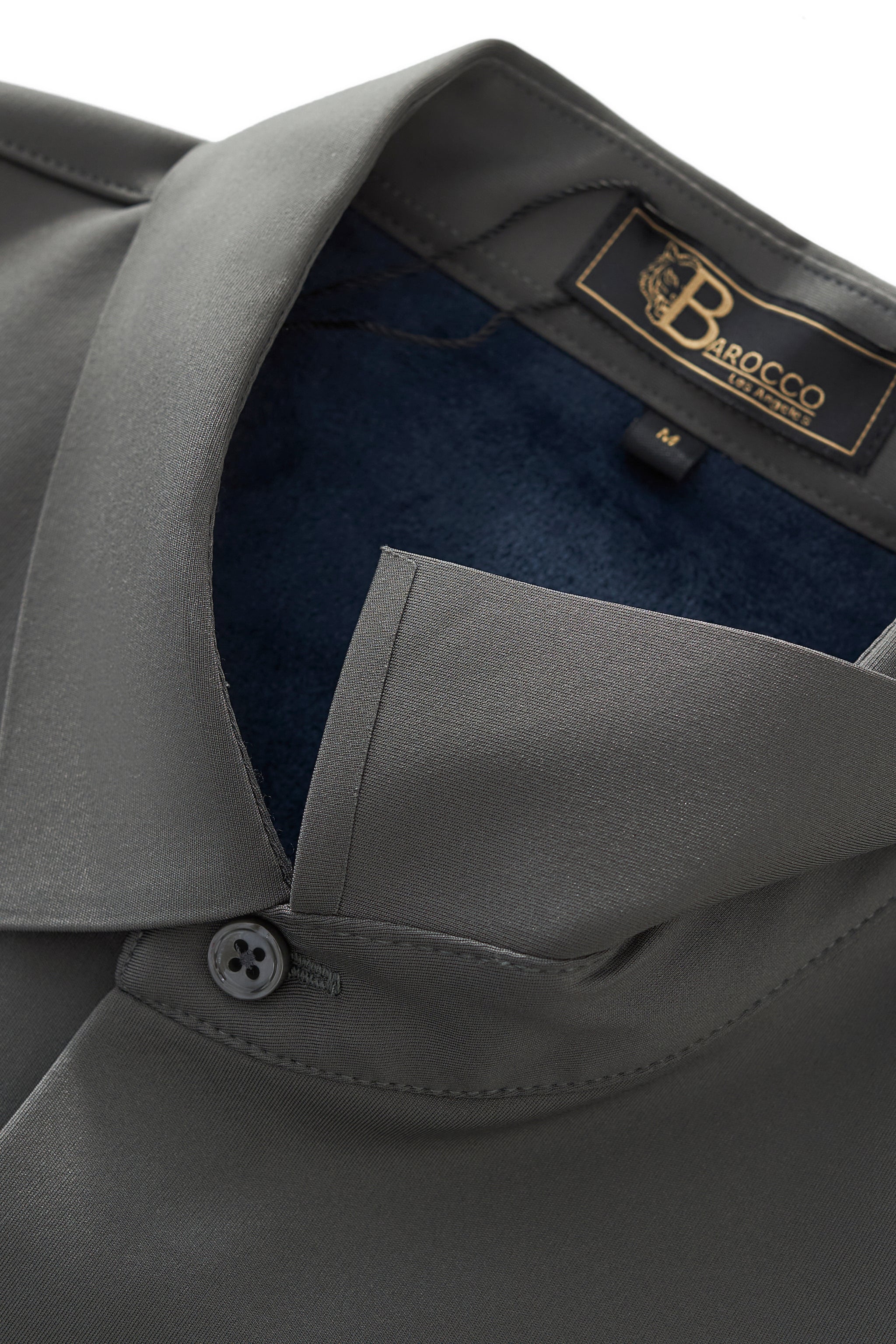 Velvet Core LS button up Shirt ARMY