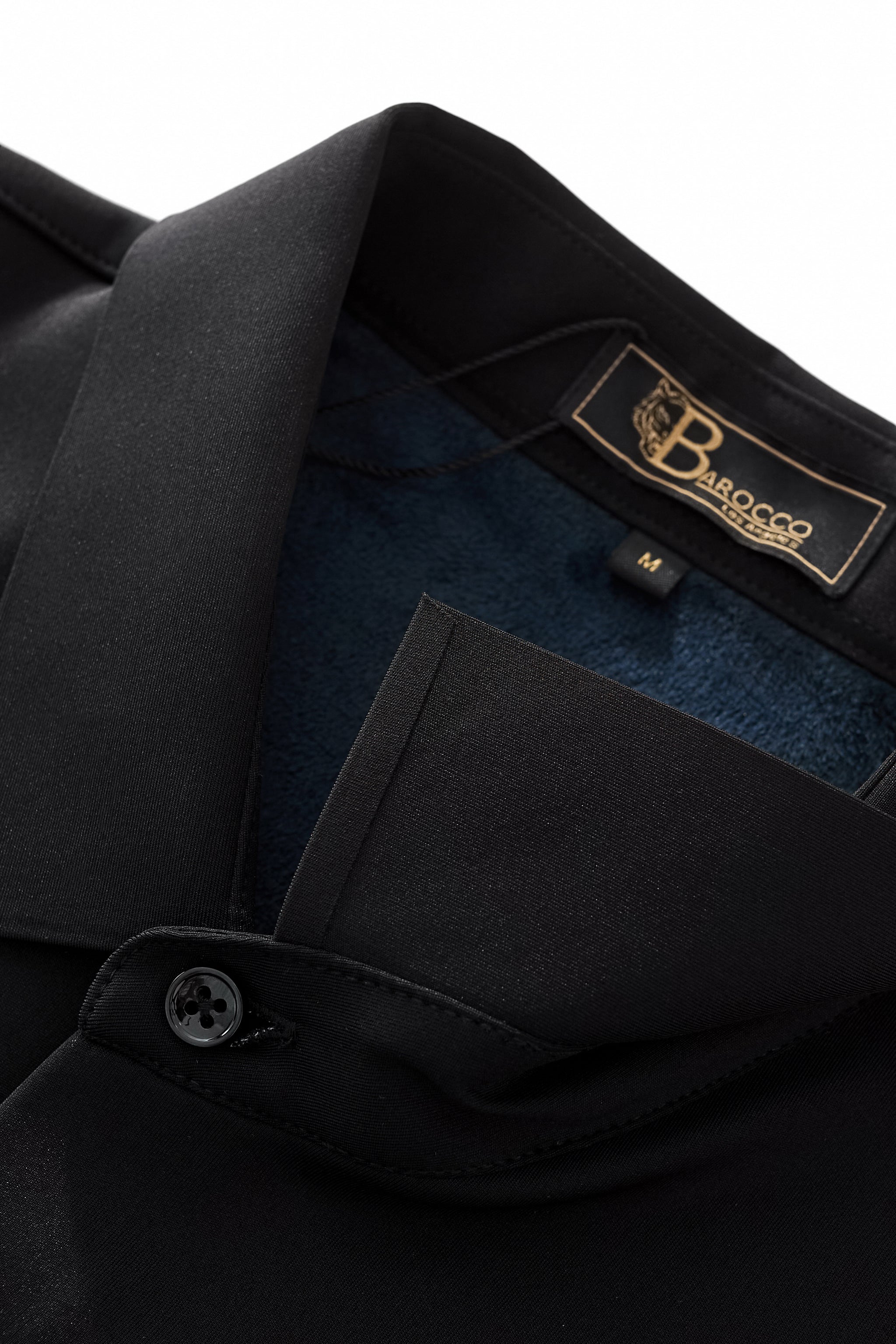 Velvet Core LS button up Shirt BLACK
