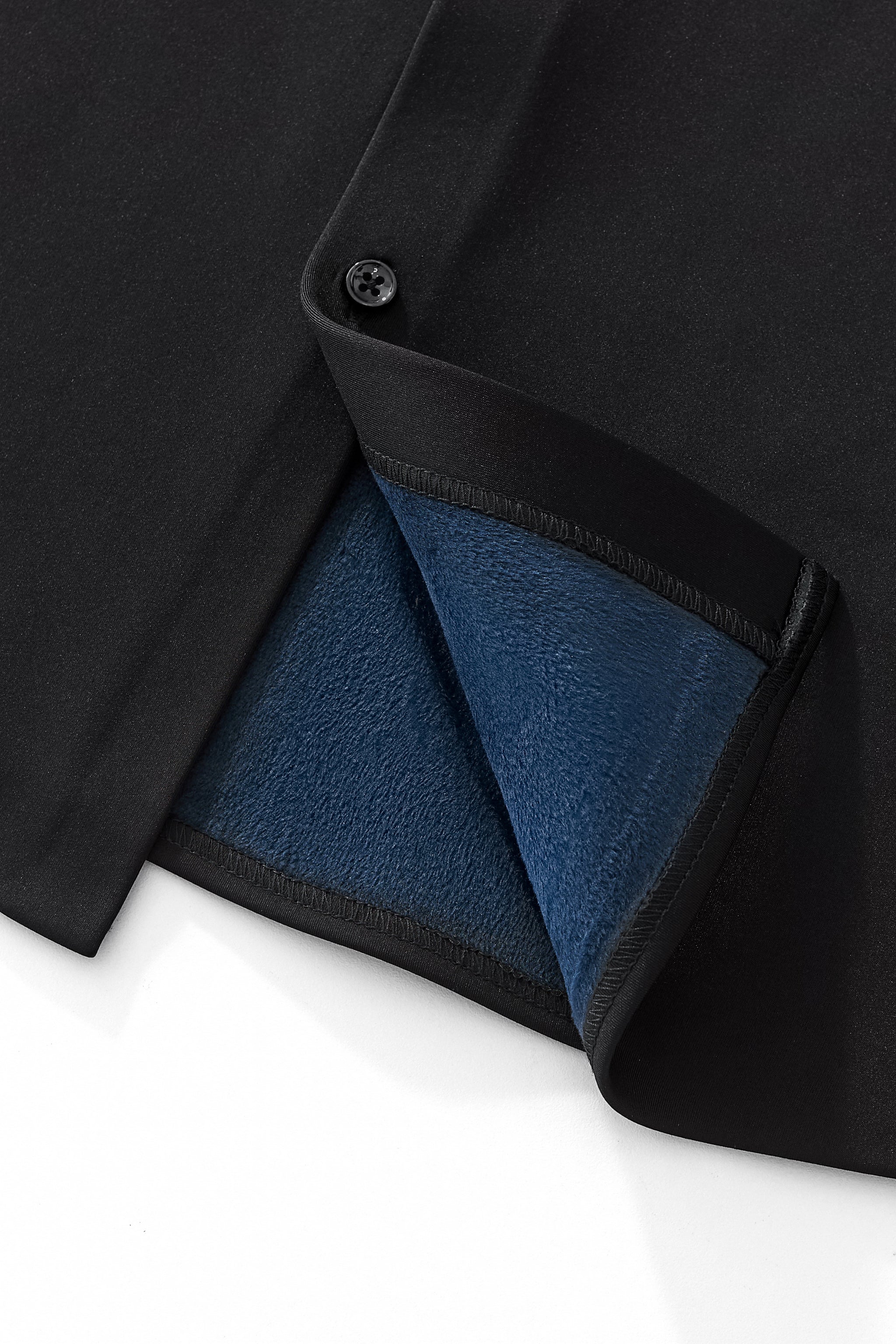 Velvet Core LS button up Shirt BLACK