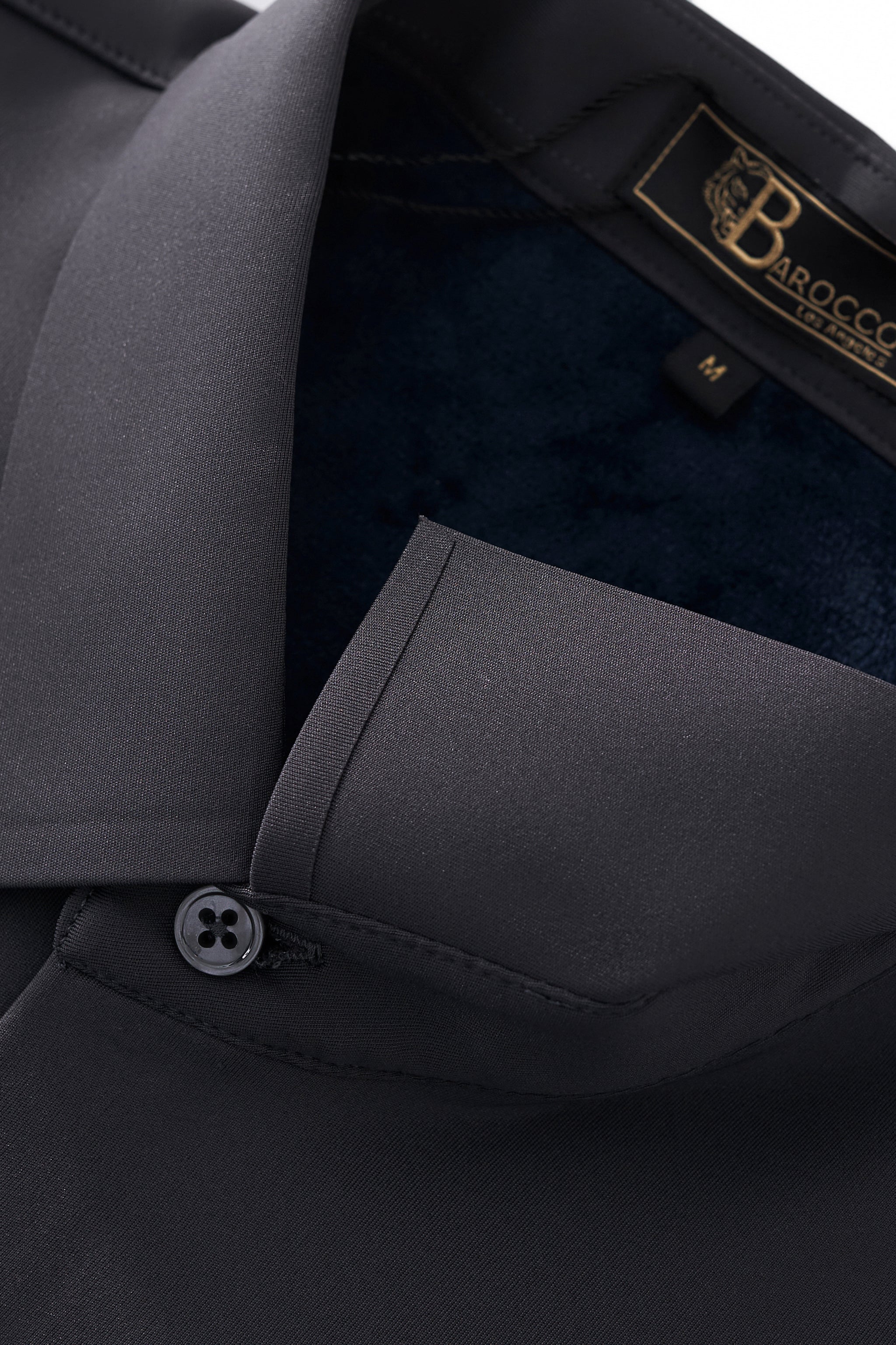 Velvet Core LS button up Shirt DARK GREY
