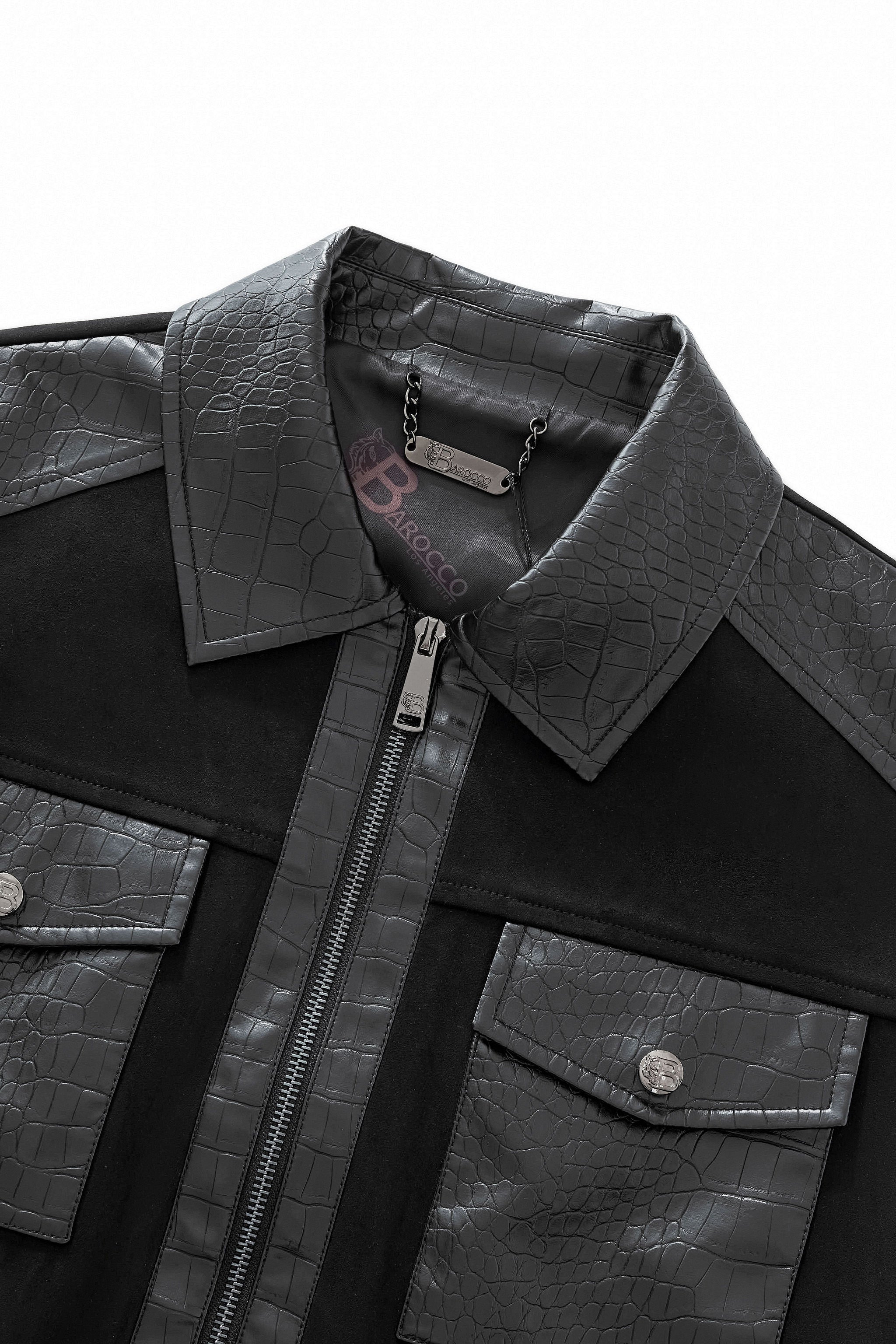 CrocEdge Dual-Fabric Zip Jacket BLACK