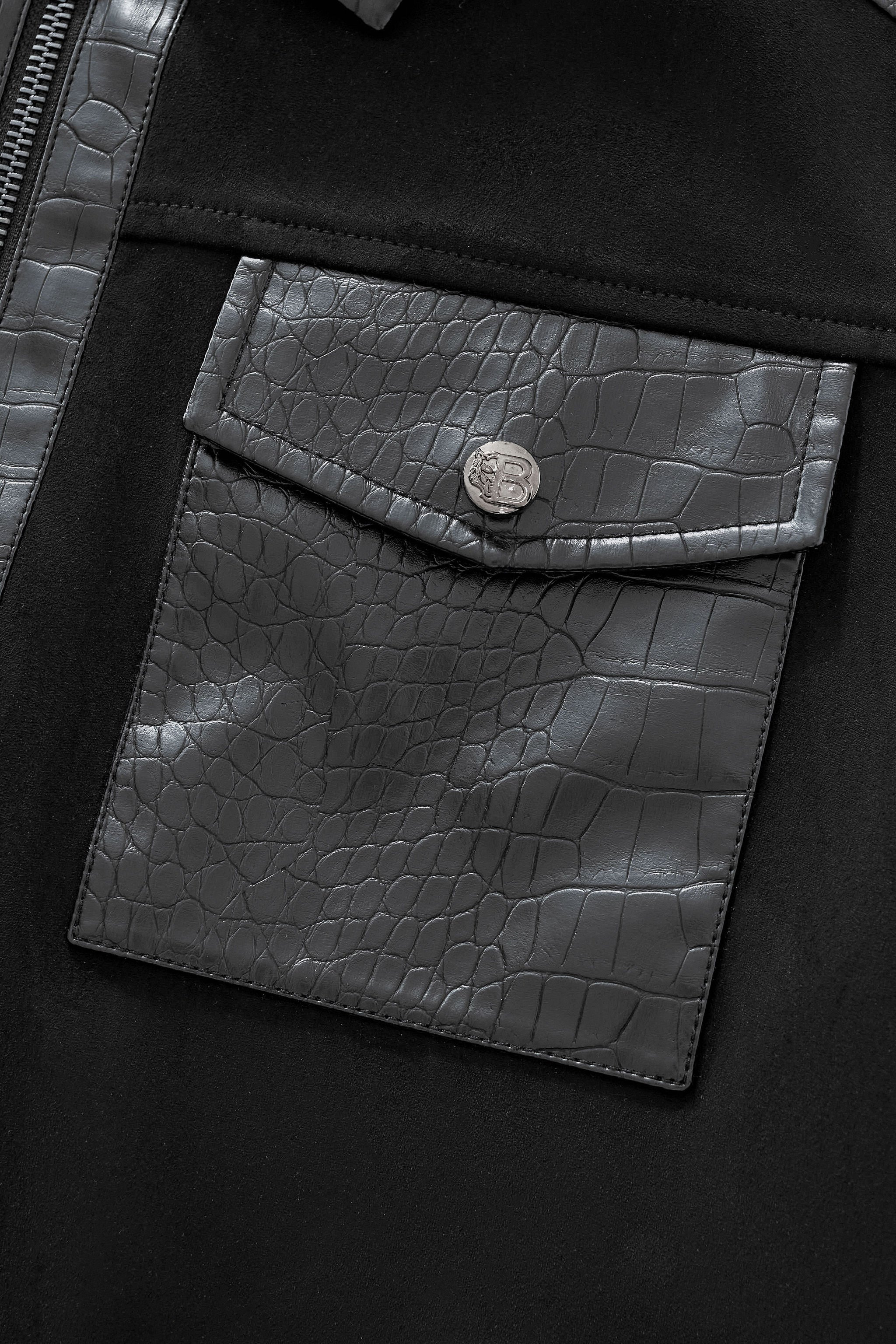 CrocEdge Dual-Fabric Zip Jacket BLACK