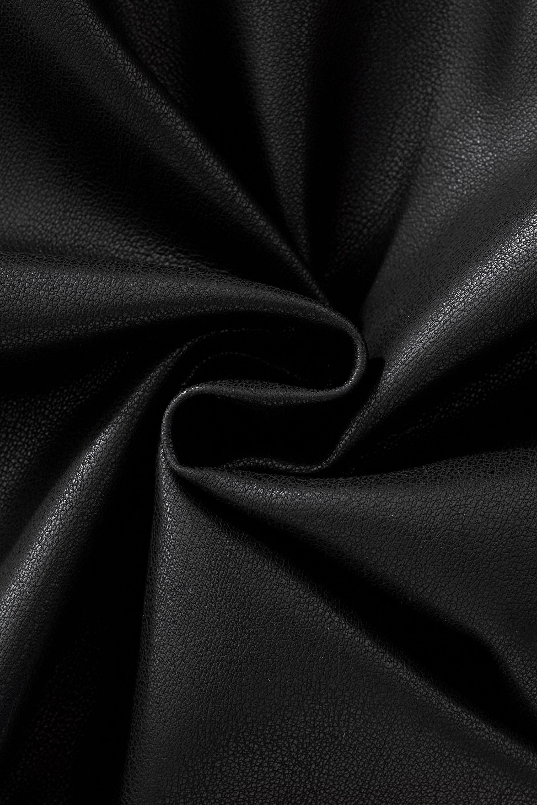 Prestige Varsity PU Jacket BLACK