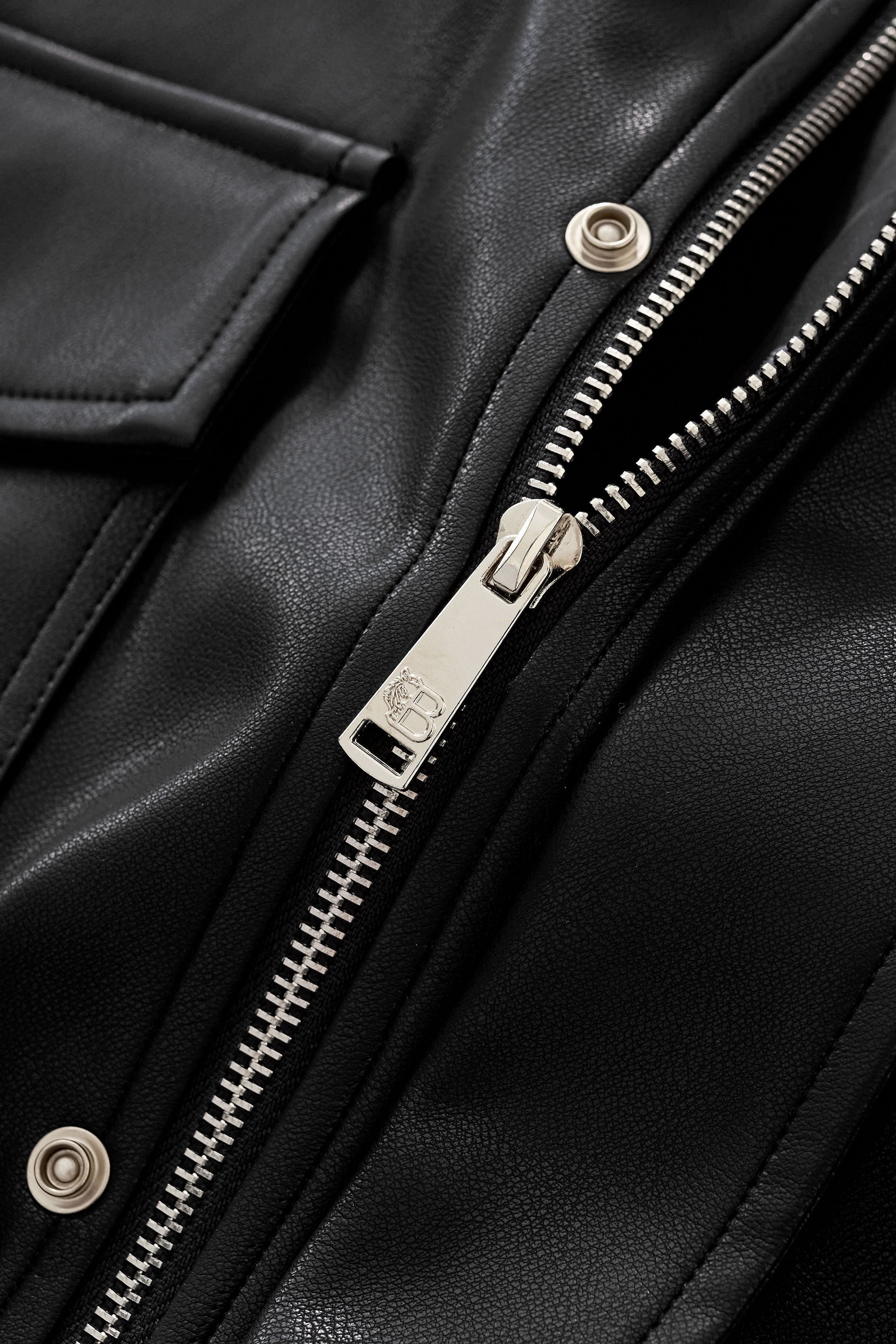 Prestige Varsity PU Jacket BLACK