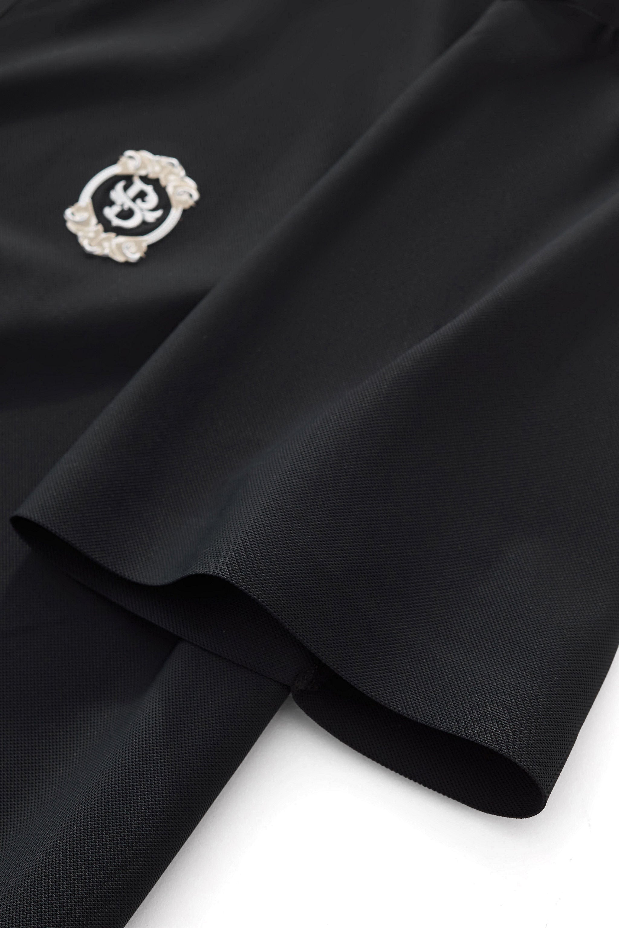 Monogram Trim Performance Polo - El baron BLACK