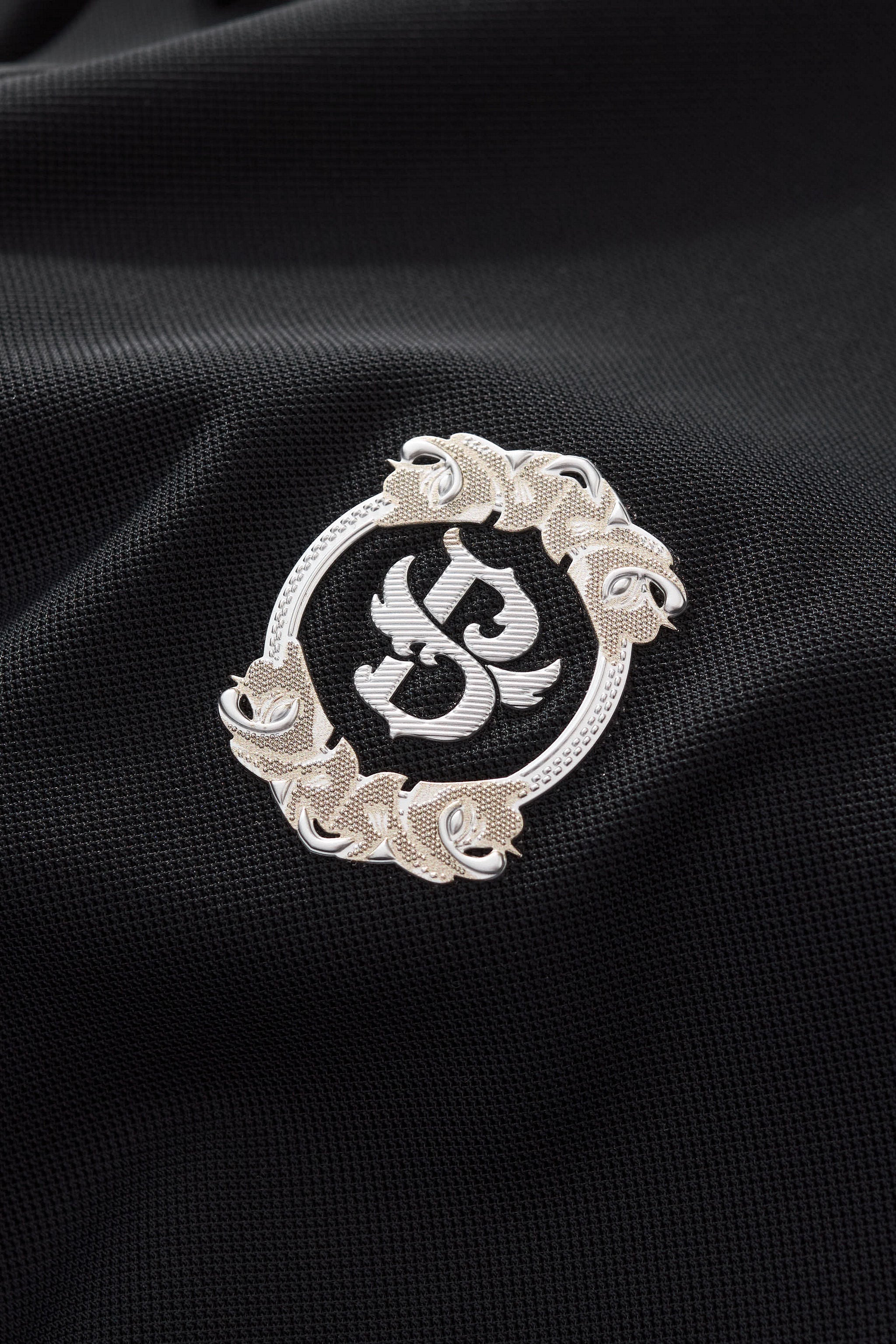Monogram Trim Performance Polo - El baron BLACK
