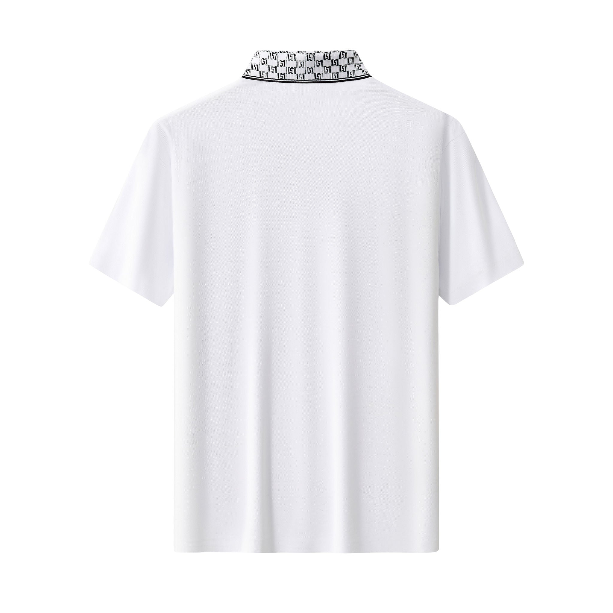 Monogram Trim Performance Polo - El baron WHITE