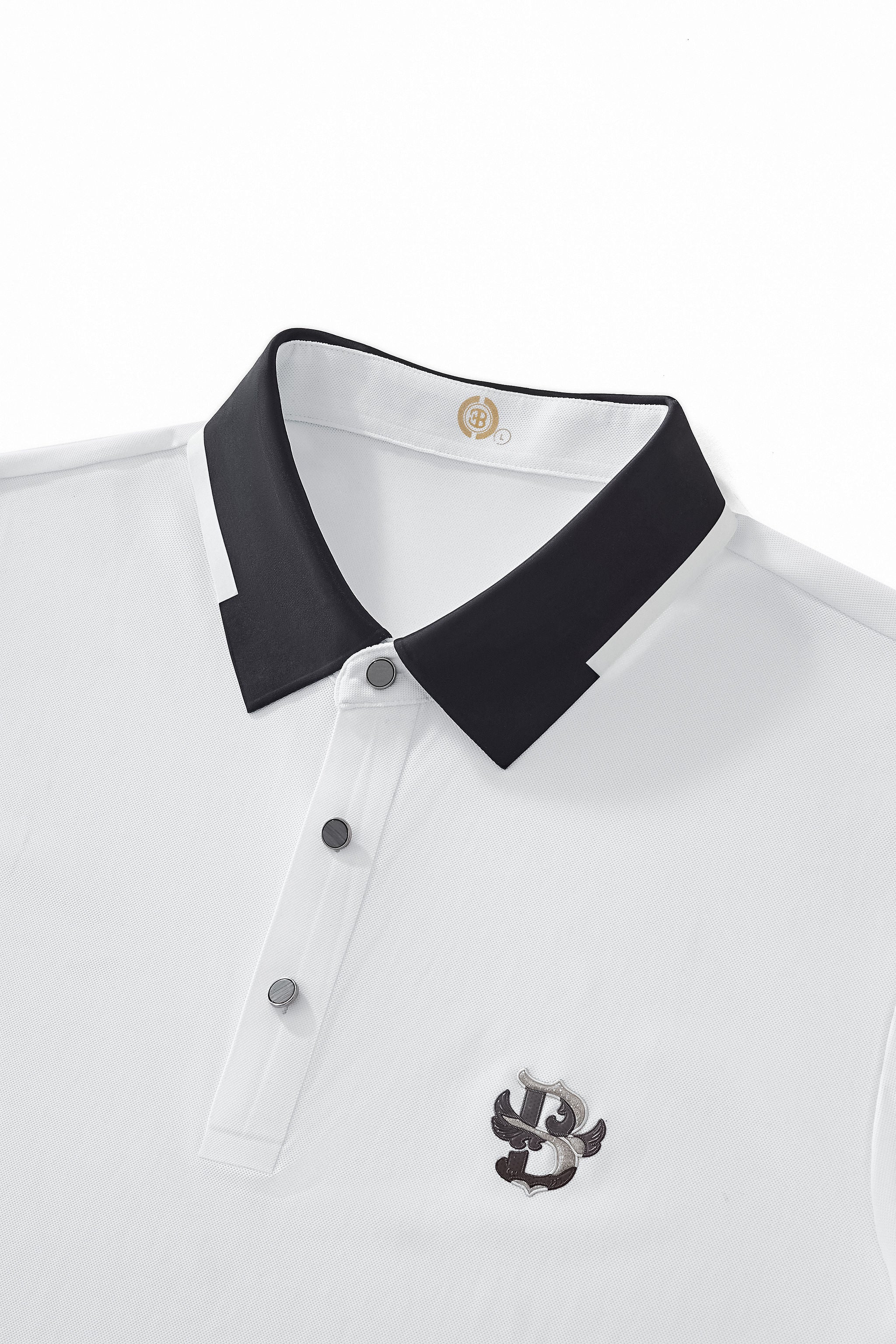 Contrast Trim Performance Polo - El Baron WHITE