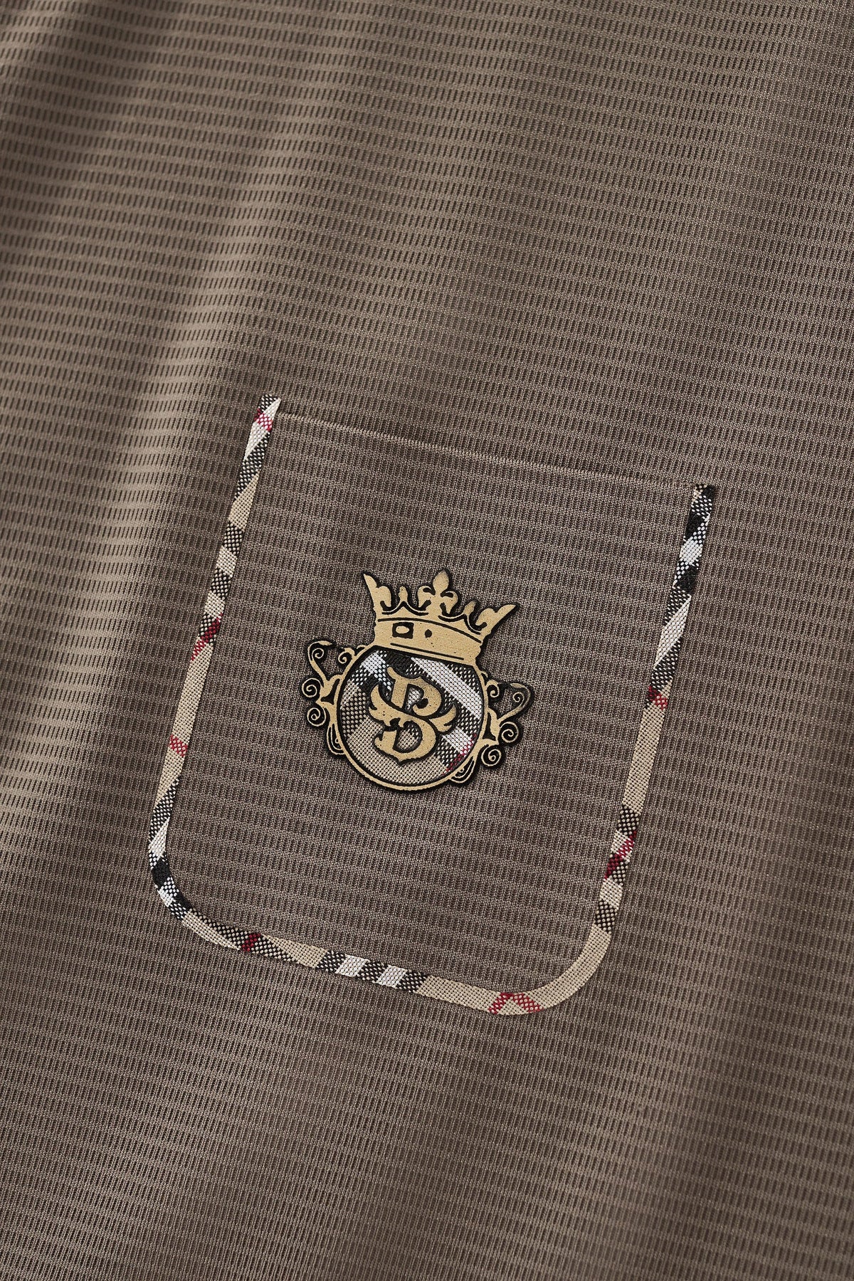 Contrast Trim Detail Polo – El Baron BROWN