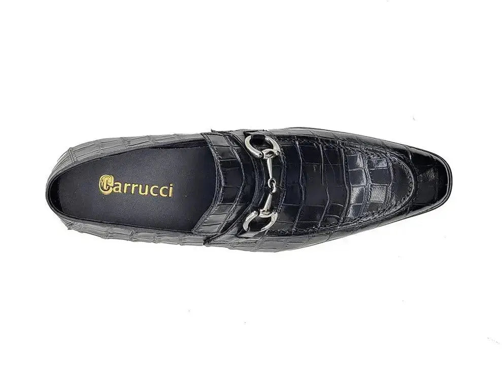 Buckle Loafer w Gator Embossed Leather