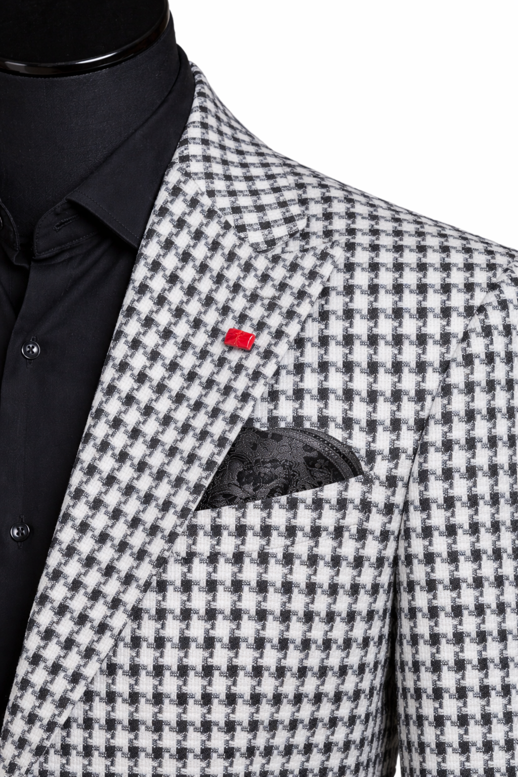 Vitali C8412 Single Breast Blazer Black