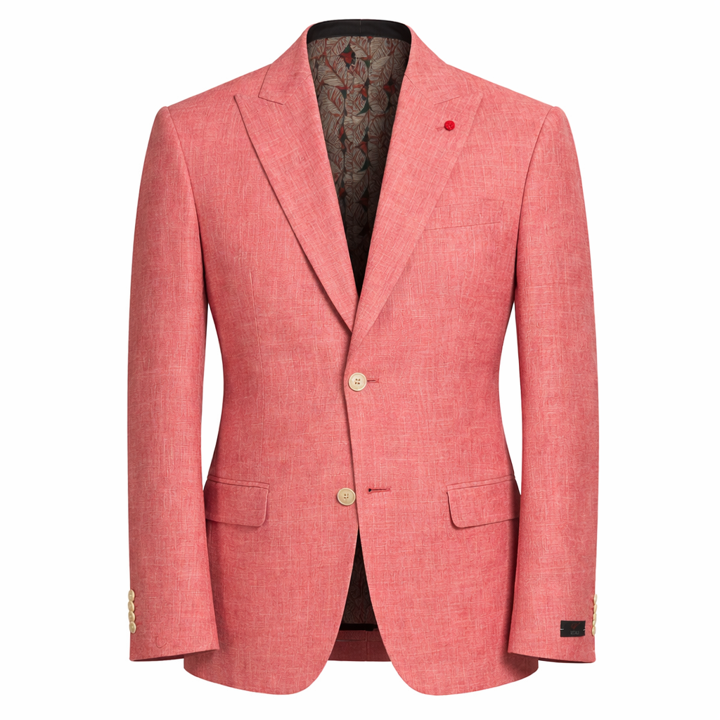 幻カラー【サーモンピンク】【70s】 Catalina Derby Jacket Vitali C5190 Single Breast Blazer Coral