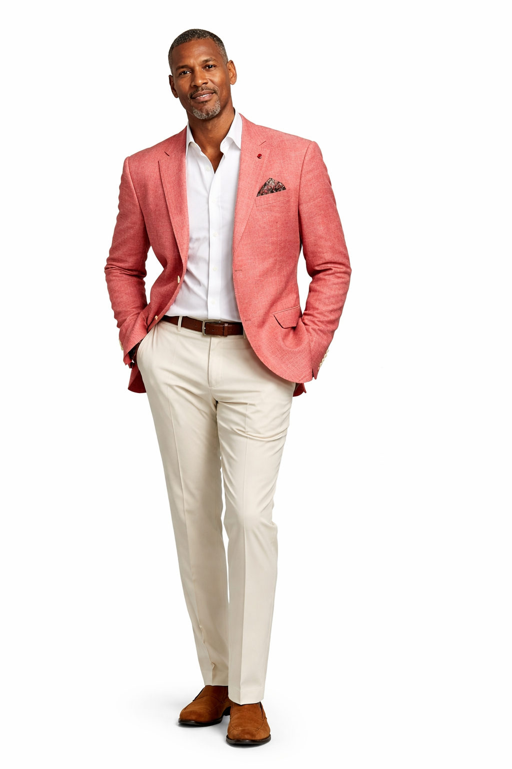 Vitali C5190 Single Breast Blazer Coral