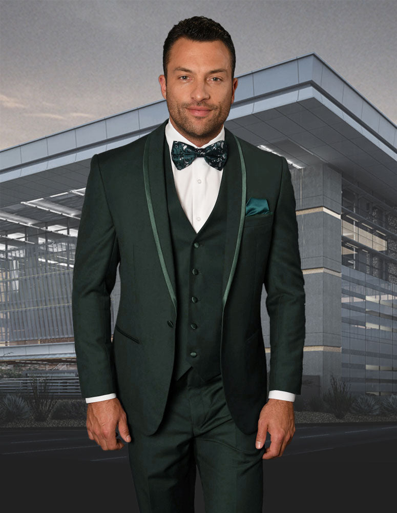 Statement CAESAR 3 Piece Tuxedo Hunter