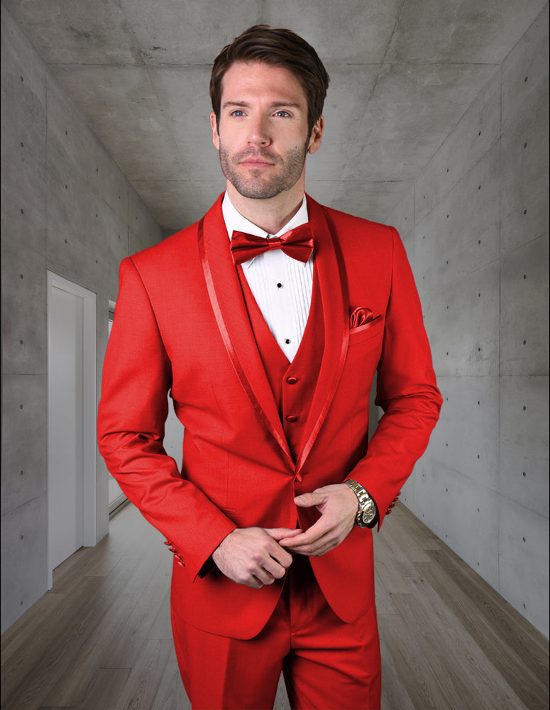 Statement CAESAR 3 Piece Tuxedo Red
