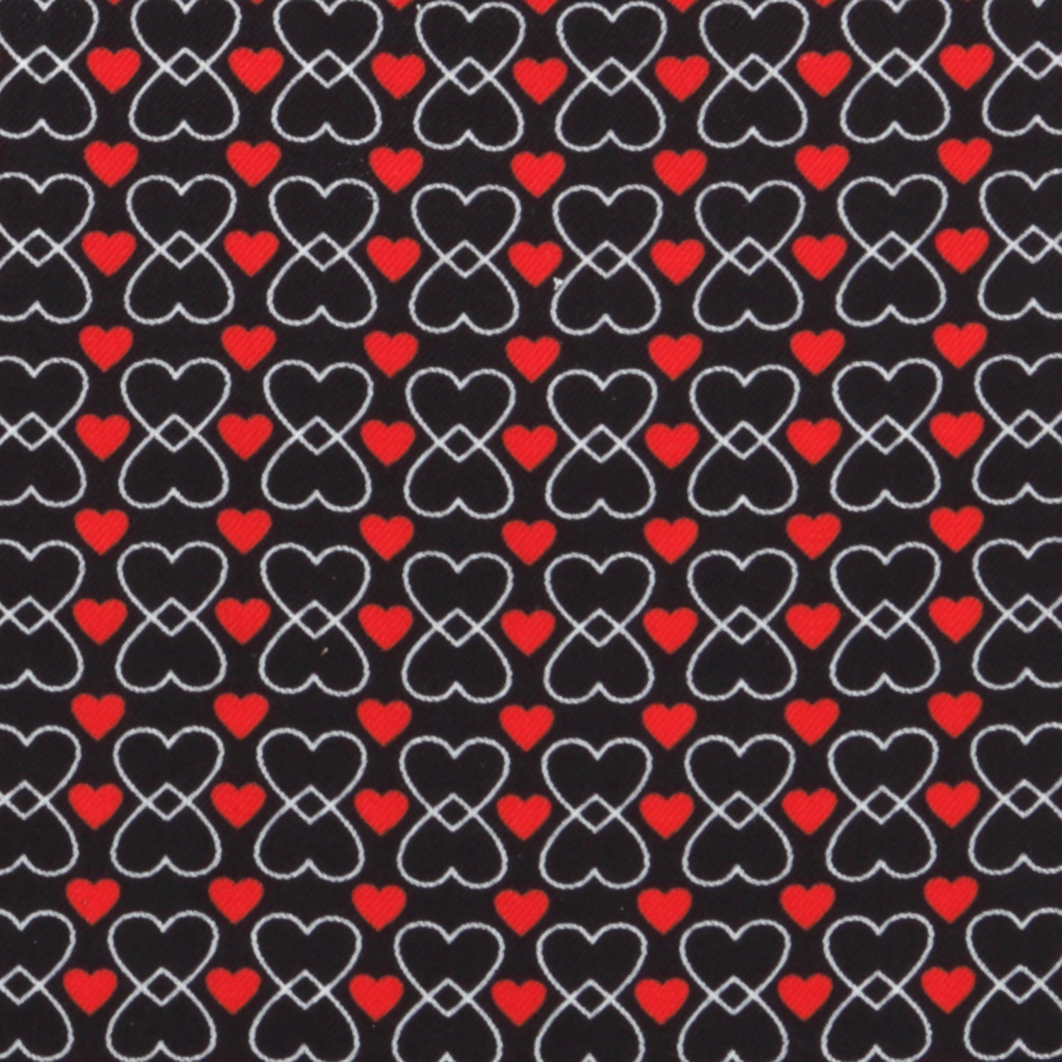 Intertwined Hearts Pocket Square