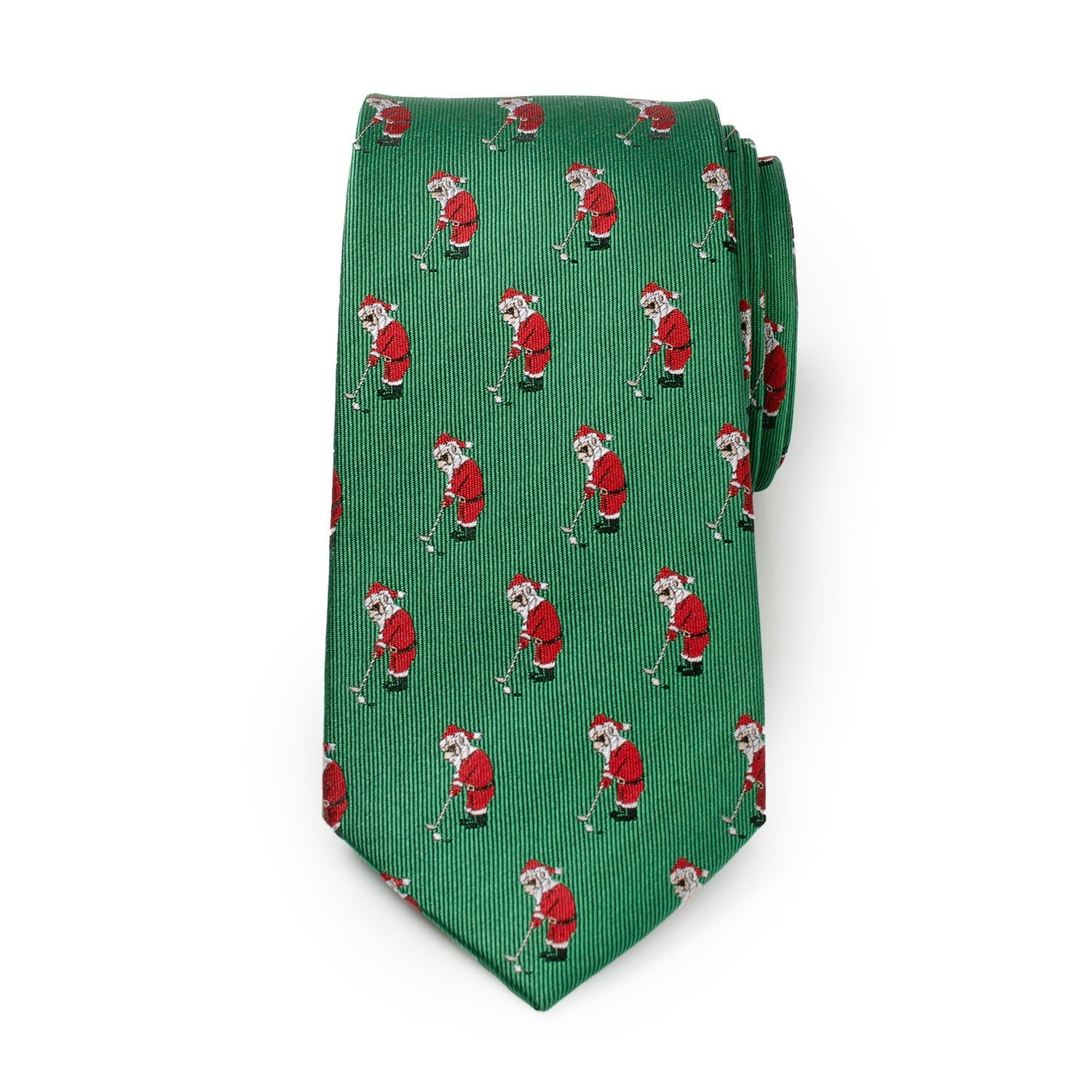 Santa Golf Par-Tee Men's Green Tie
