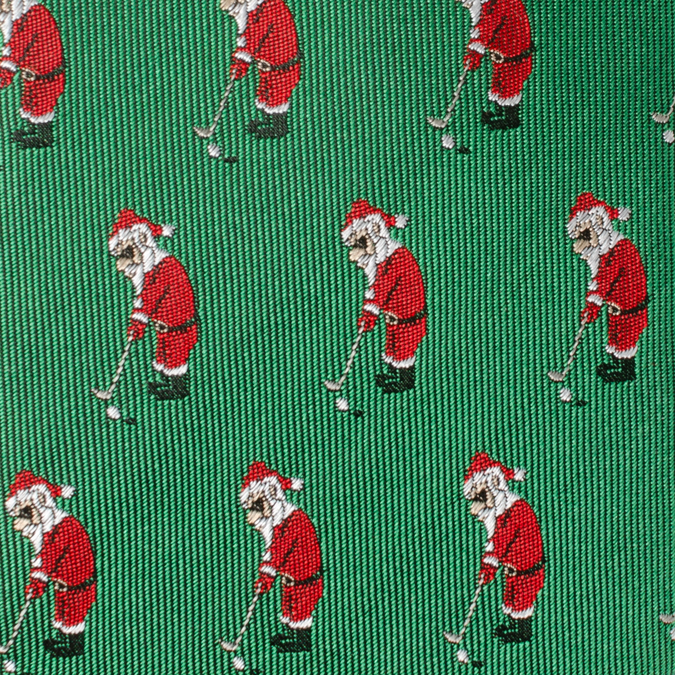 Santa Golf Par-Tee Men's Green Tie