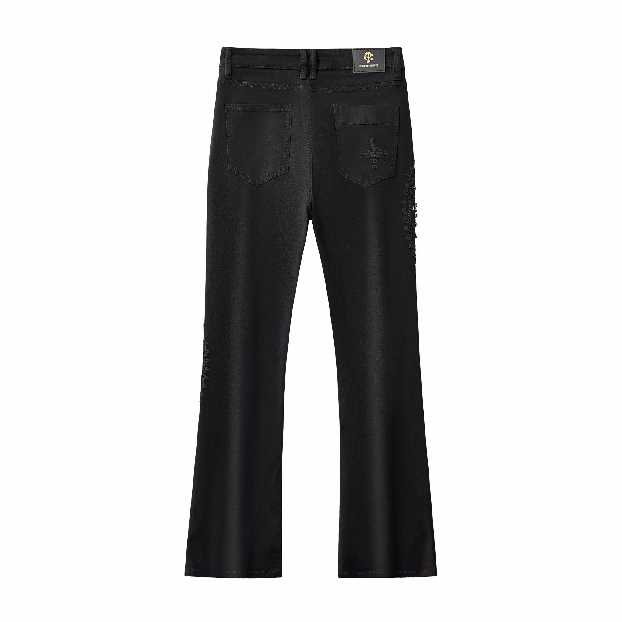 Eminence Paisley Denim Pant – Century Penthouse BLACK