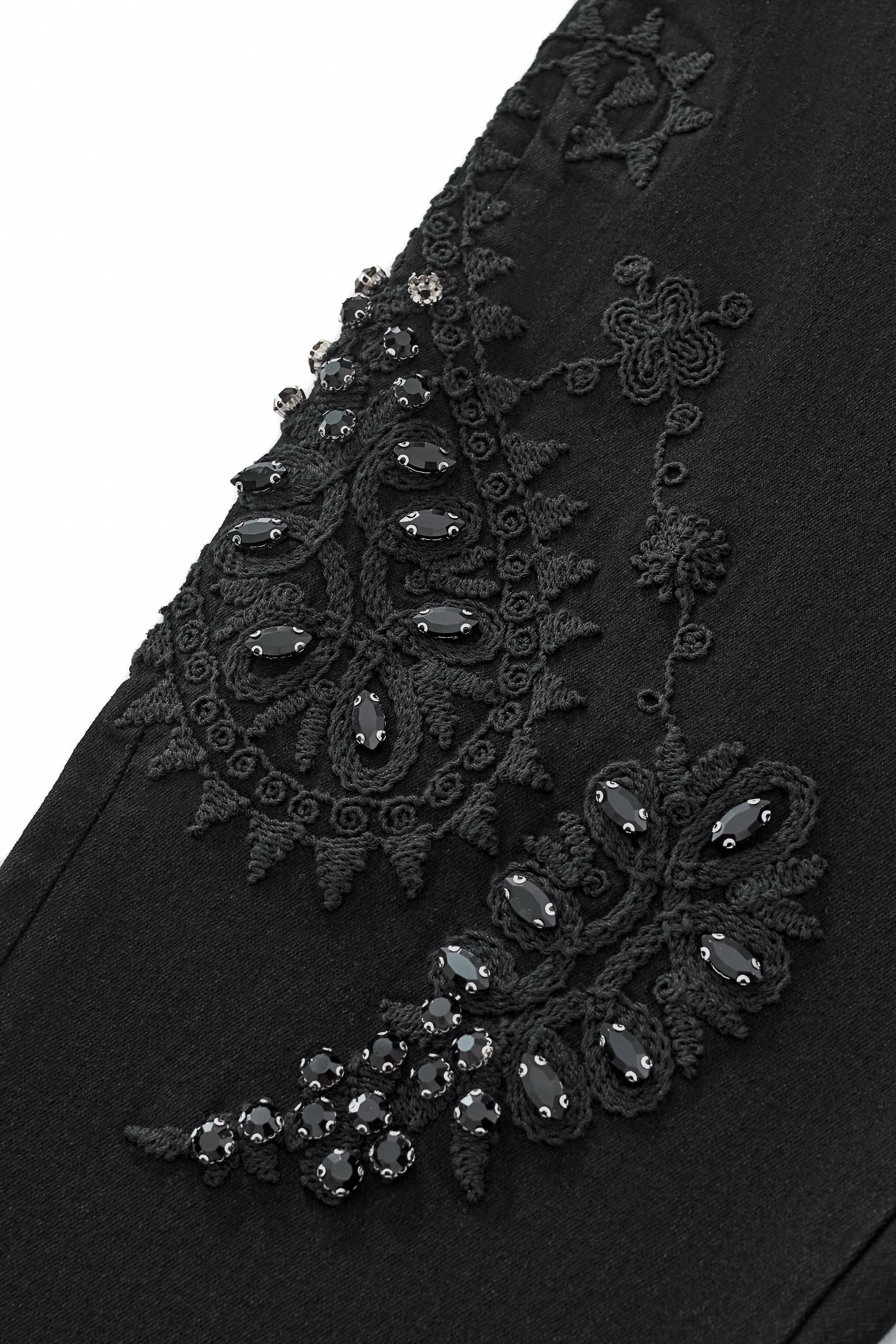 Eminence Paisley Denim Pant – Century Penthouse BLACK