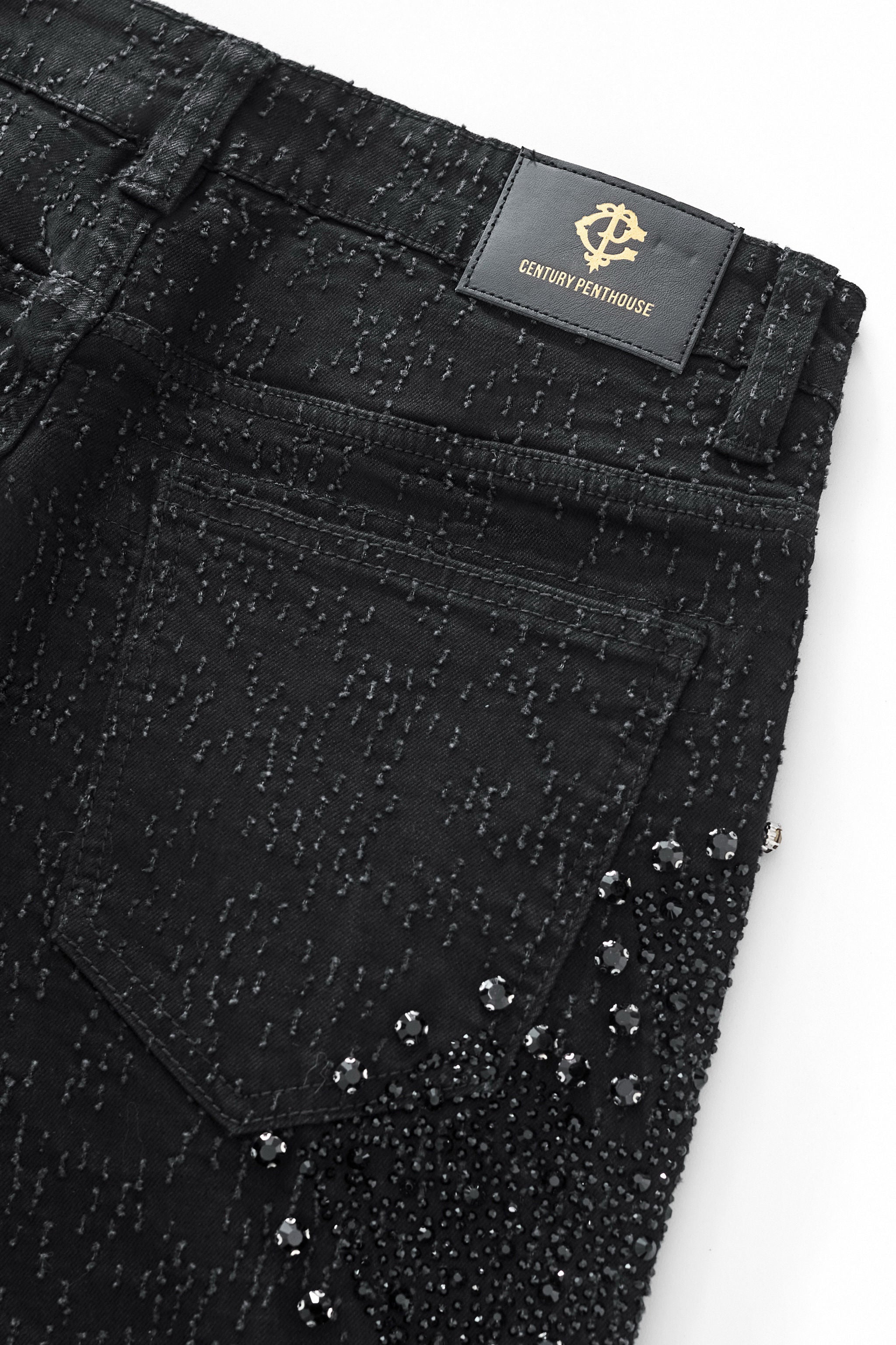Sanctum Cross Denim Pant – Century Penthouse BLACK/BLACK