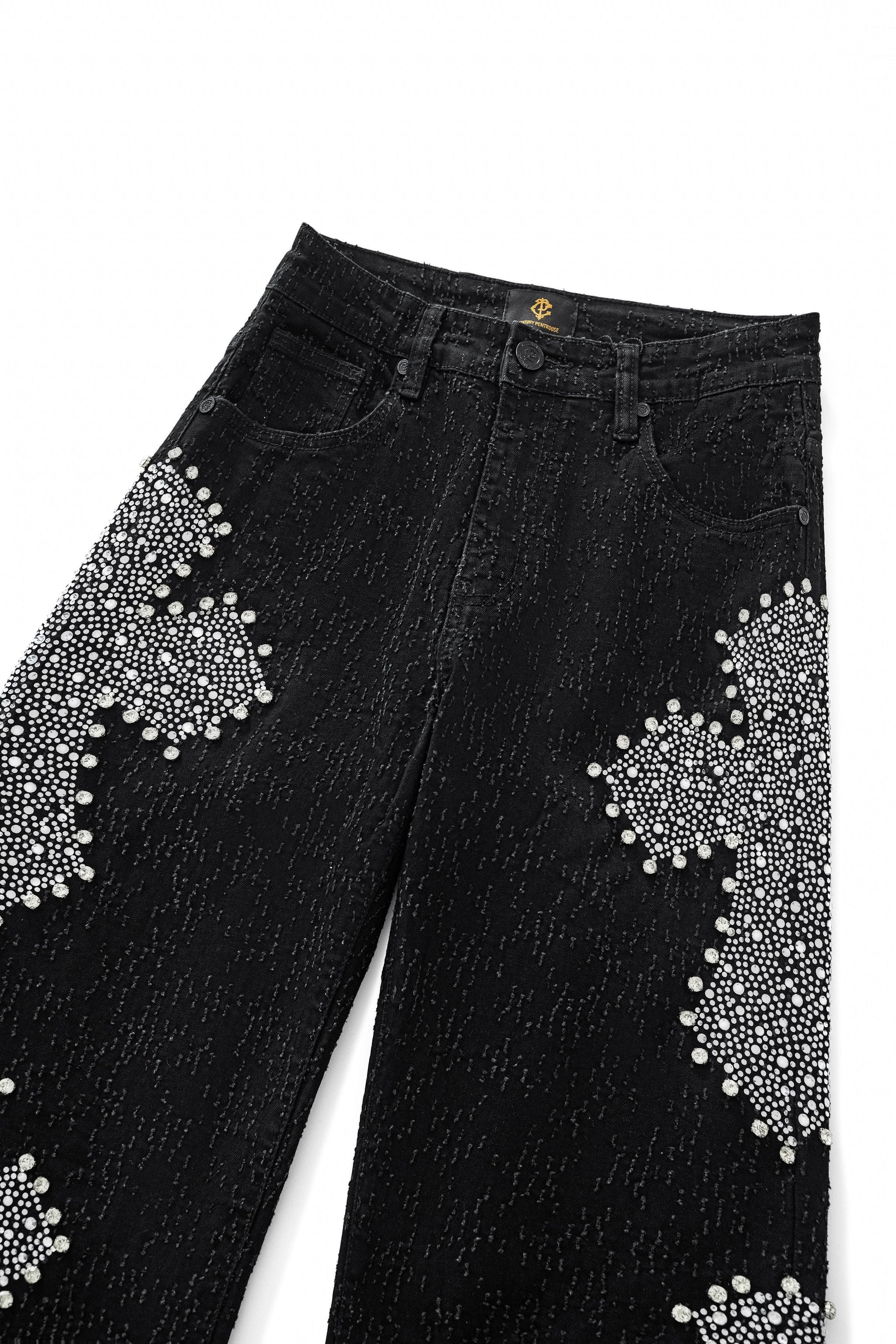 Sanctum Cross Denim Pant – Century Penthouse BLACK/SILVER