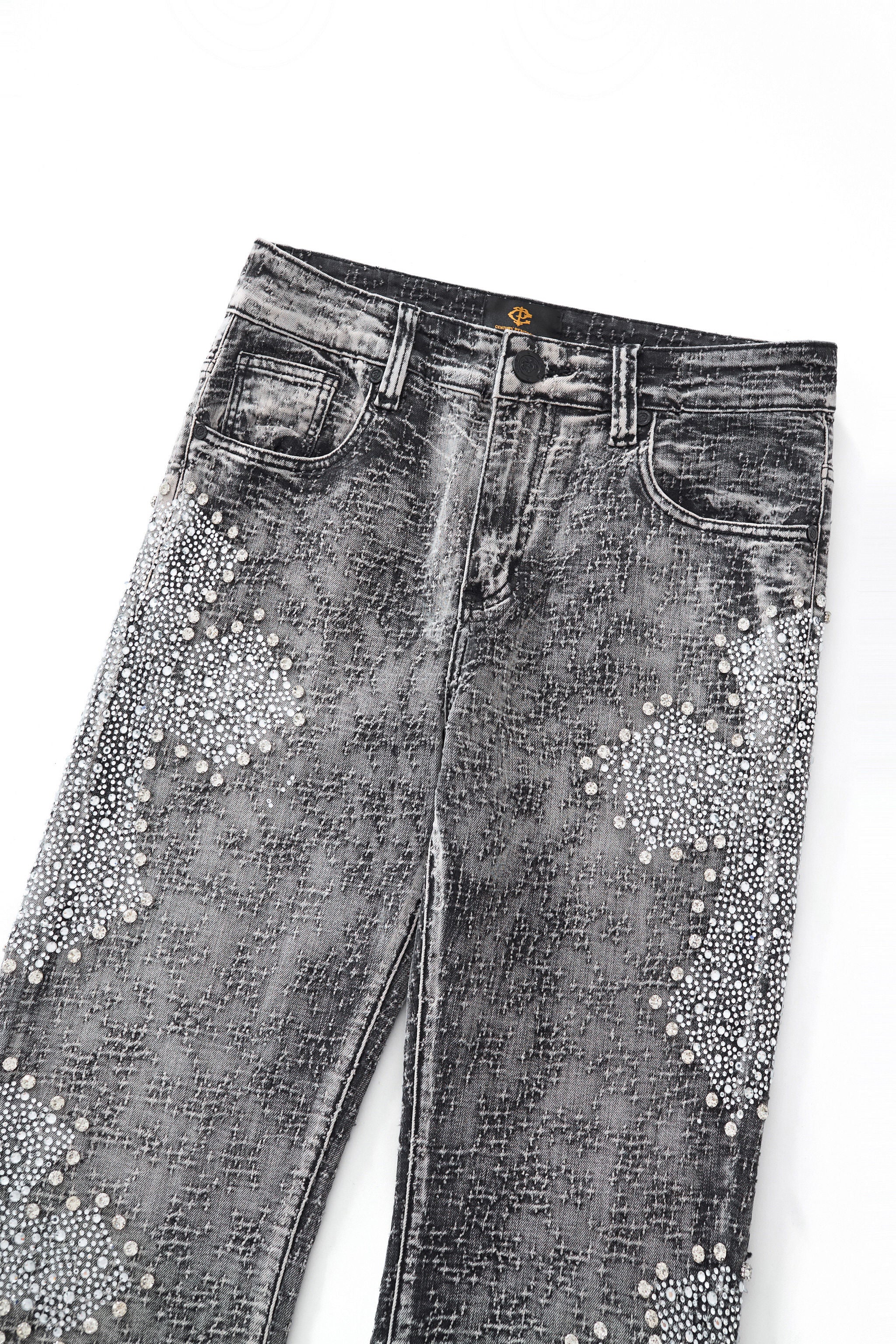 Sanctum Cross Denim Pant – Century Penthouse GREY