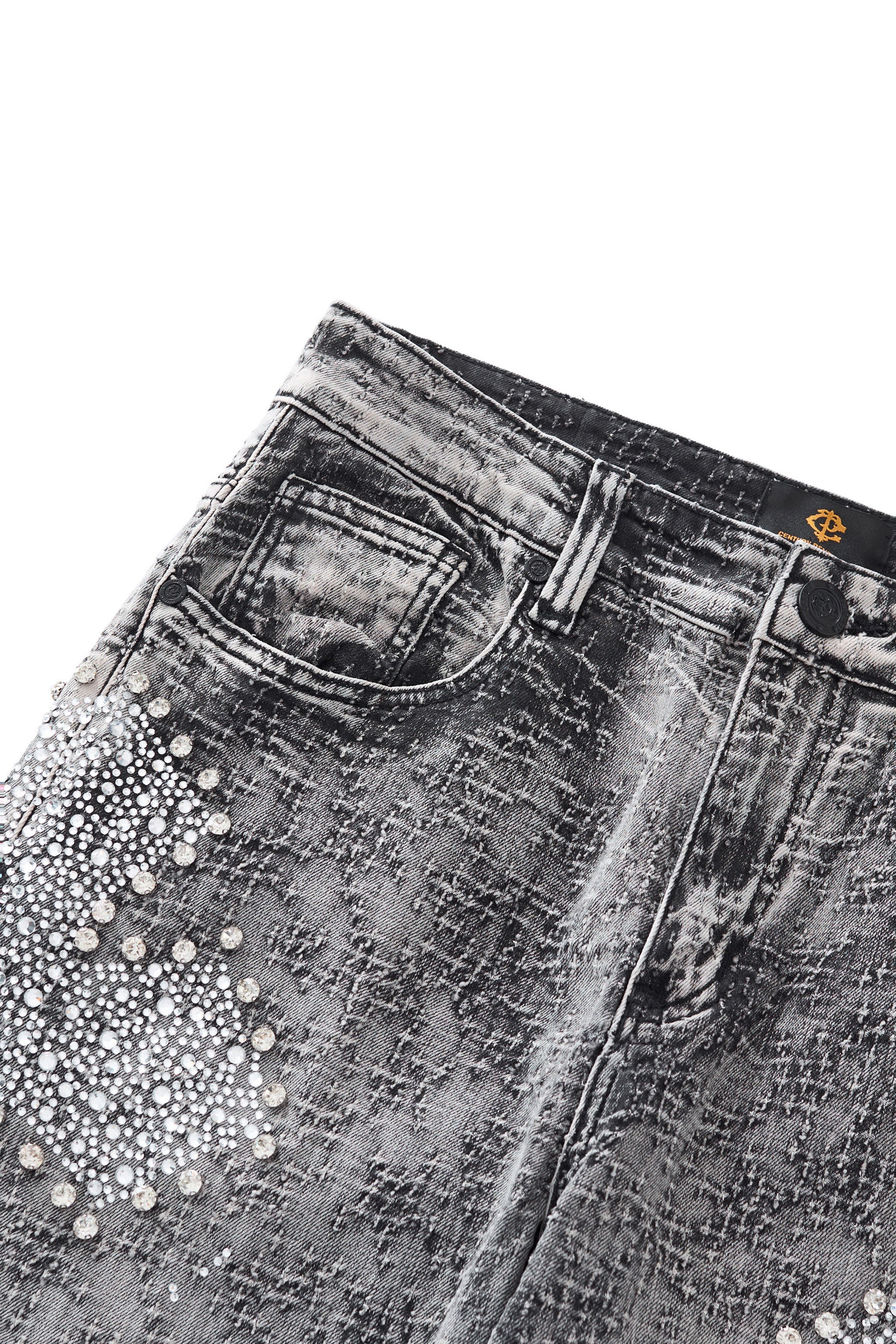 Sanctum Cross Denim Pant – Century Penthouse GREY