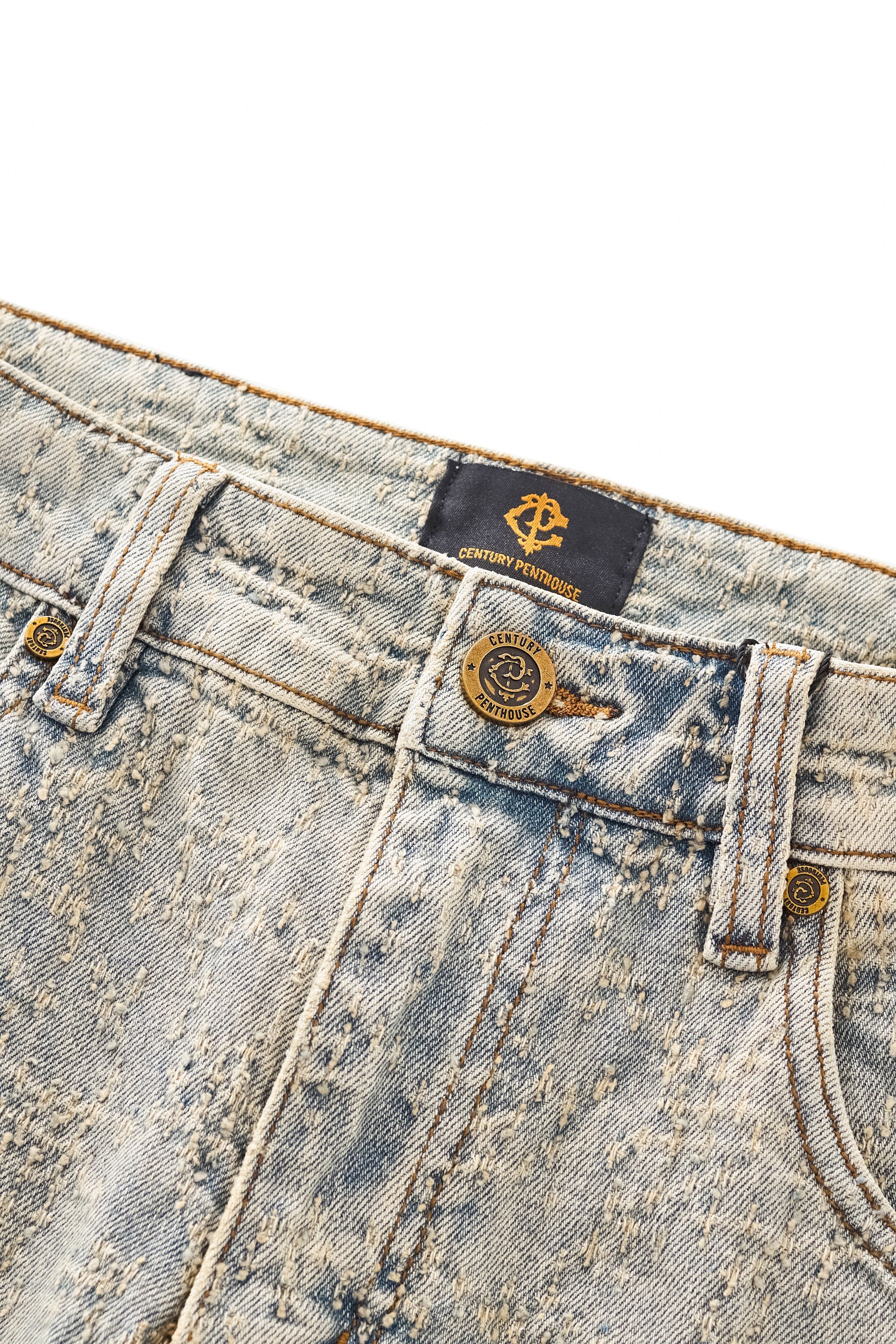 Sanctum Cross Denim Pant – Century Penthouse TAN