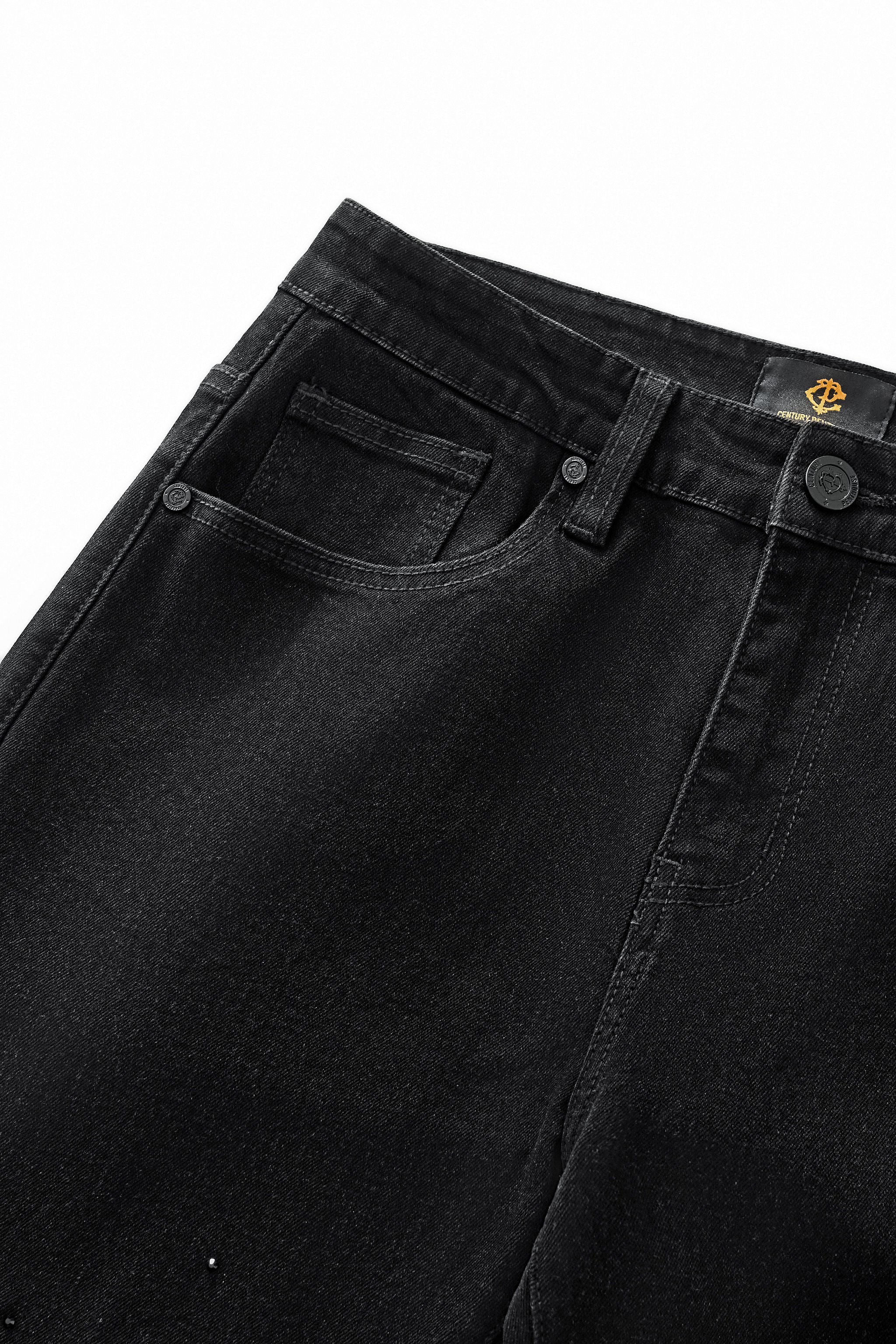 Celestial Stud Denim Pant – Century Penthouse BLACK