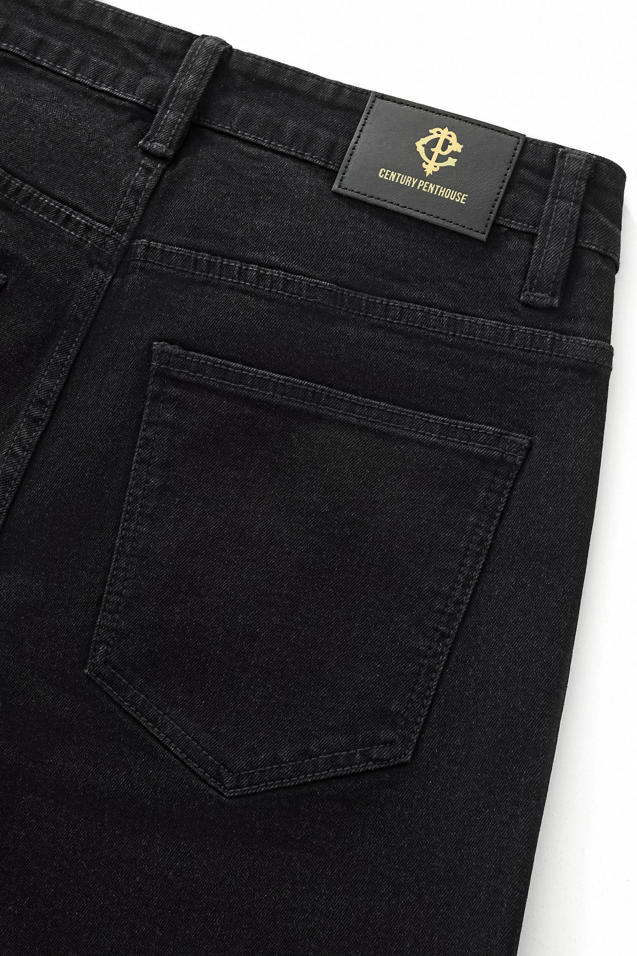 Celestial Stud Denim Pant – Century Penthouse BLACK