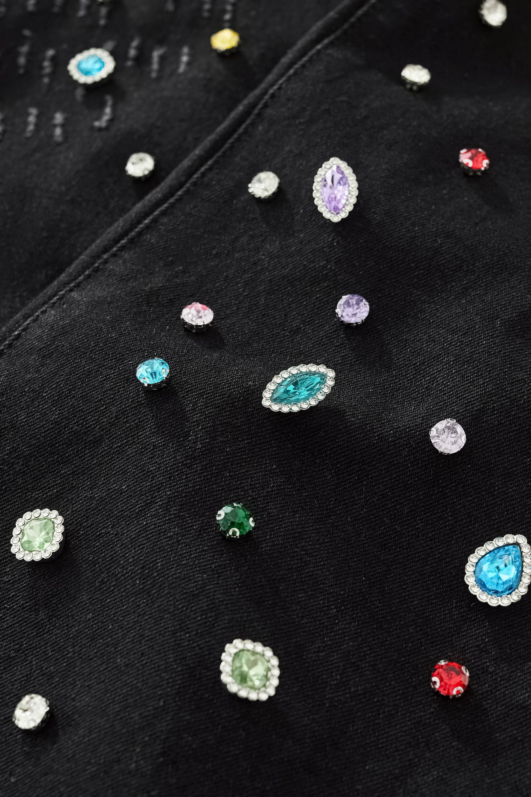 Prism Gem Denim Pant – Century Penthouse BLACK