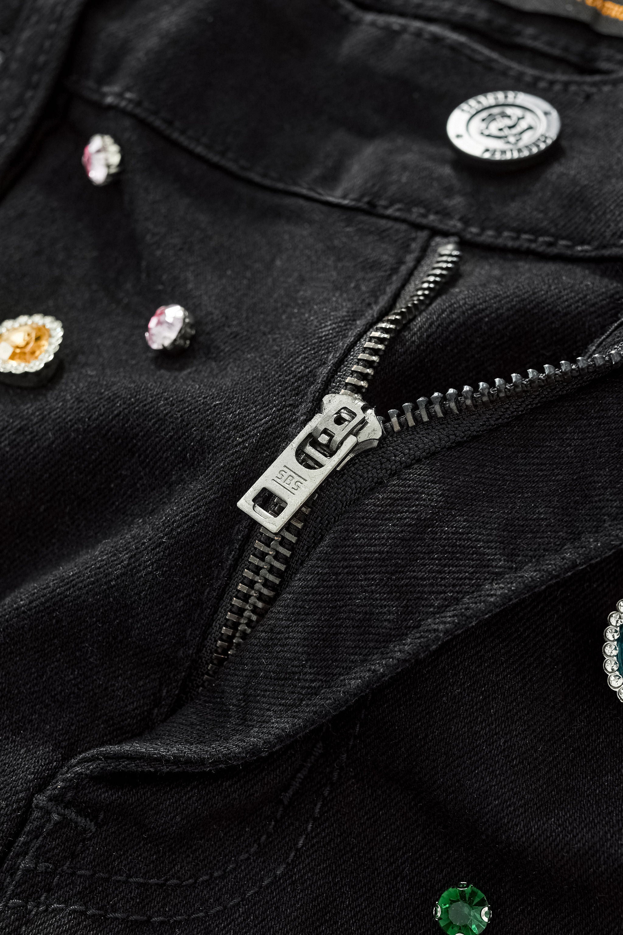 Prism Gem Denim Pant – Century Penthouse BLACK