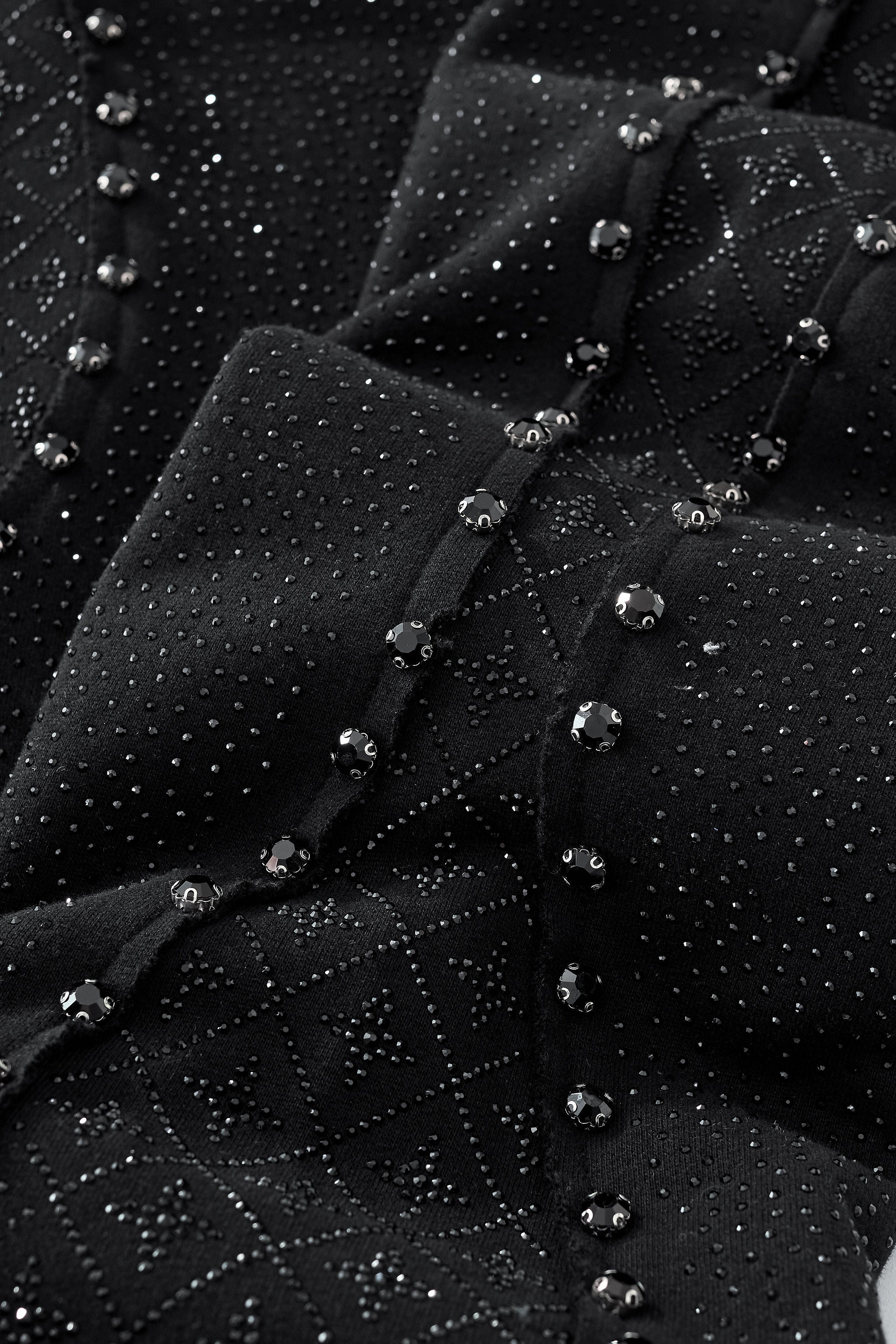 Midnight Matrix Studded Sweatsuit BLACK