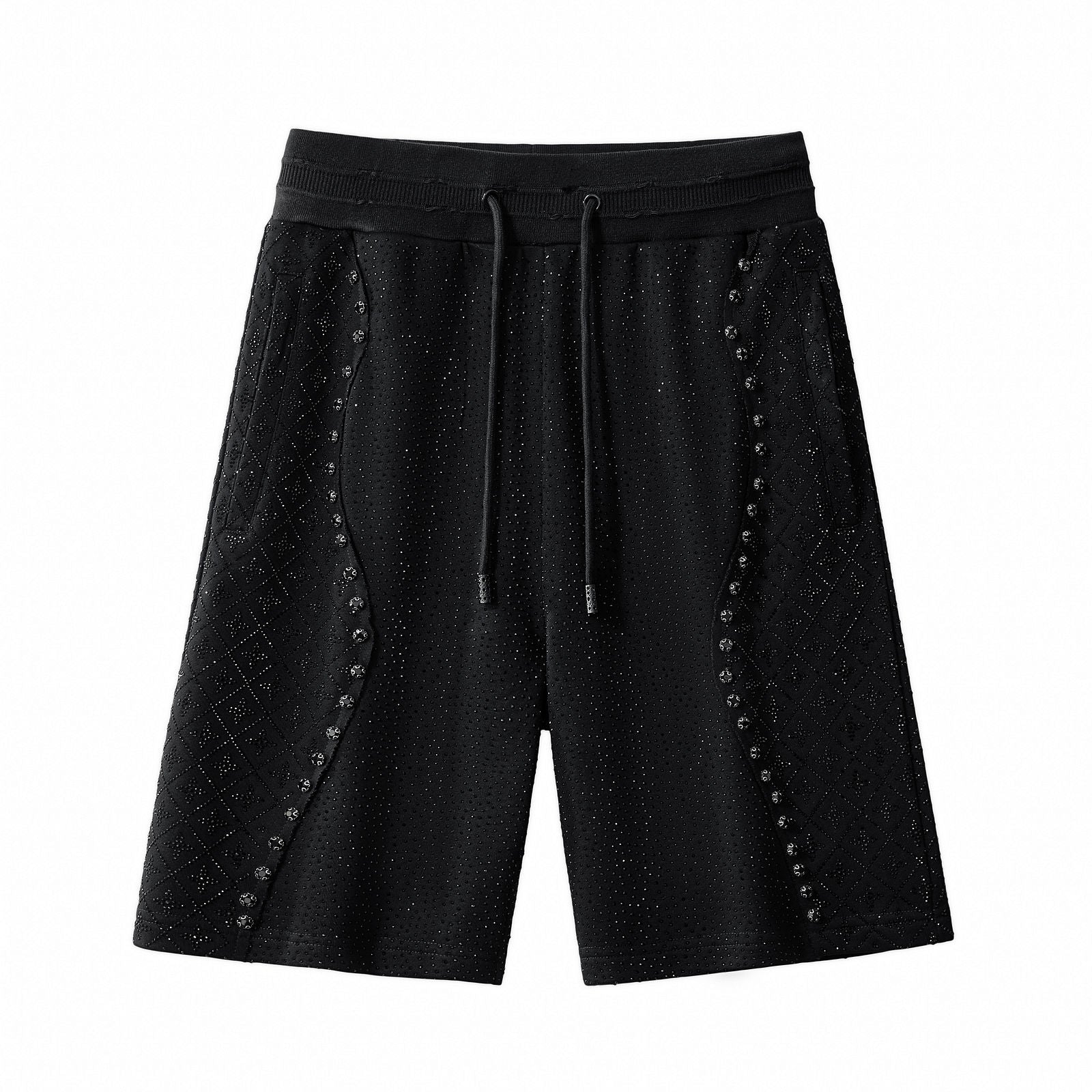 Radiant Grid Stone Short set – Century Penthouse BLACK/BLACK