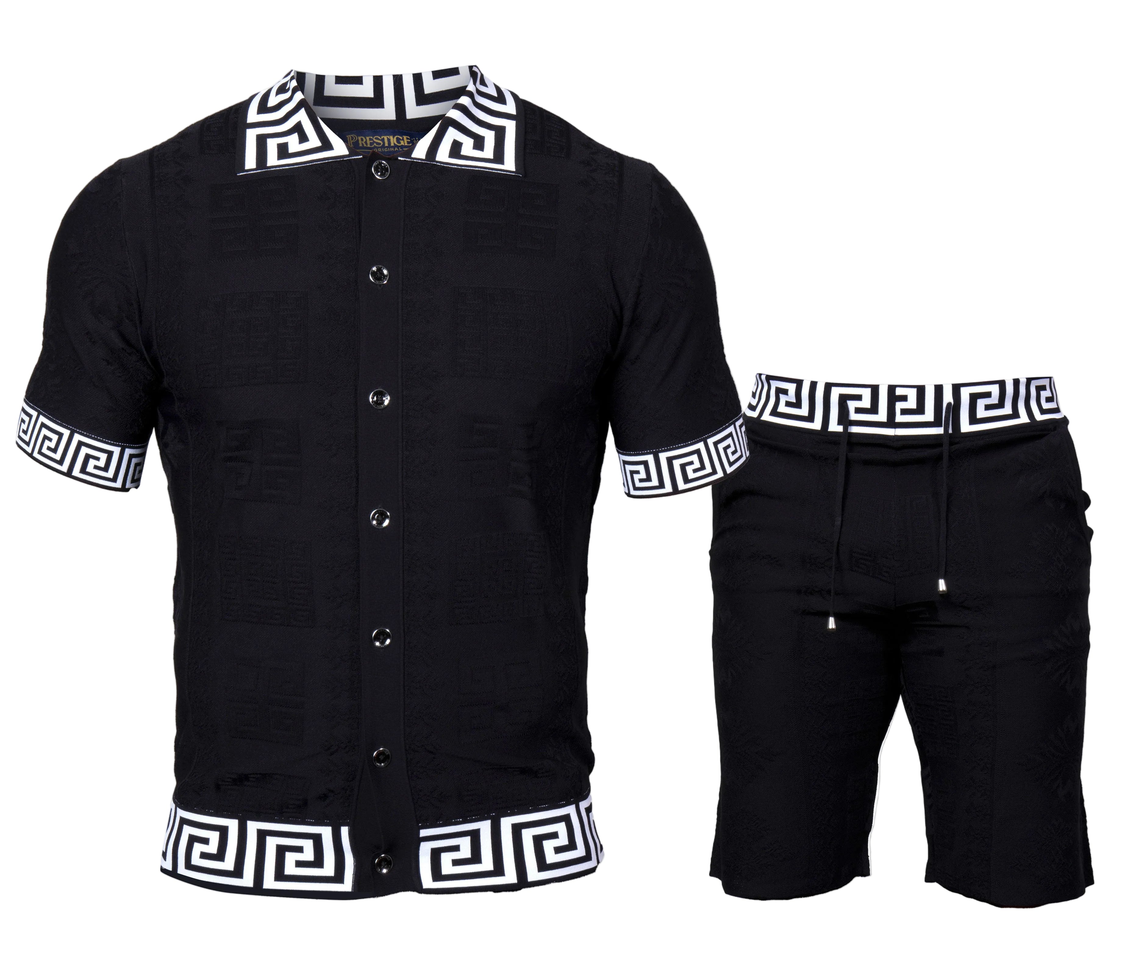 Prestige CKJ-6125 Greek Short Set Black