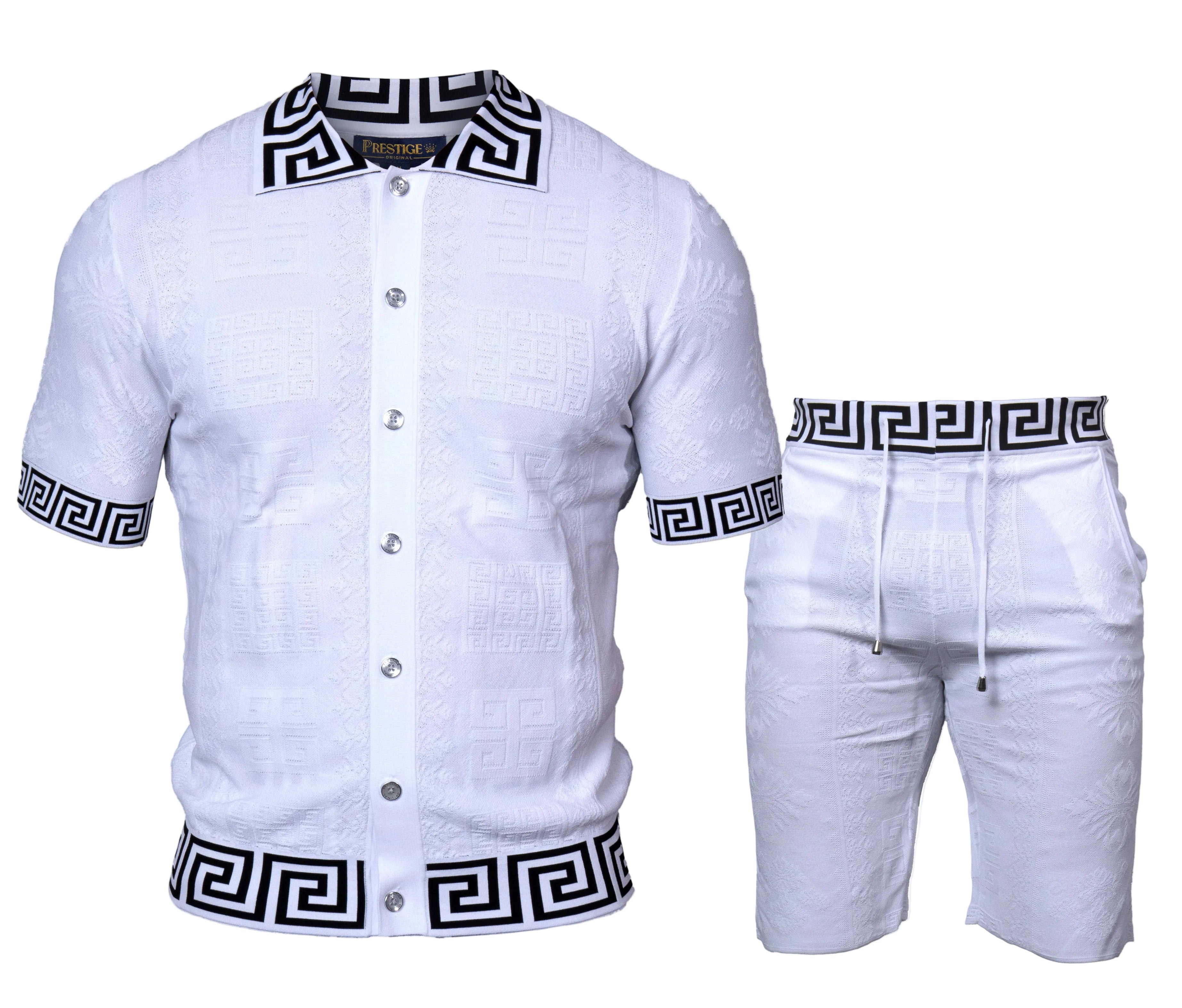 Prestige CKJ-6125 Greek Short Set White