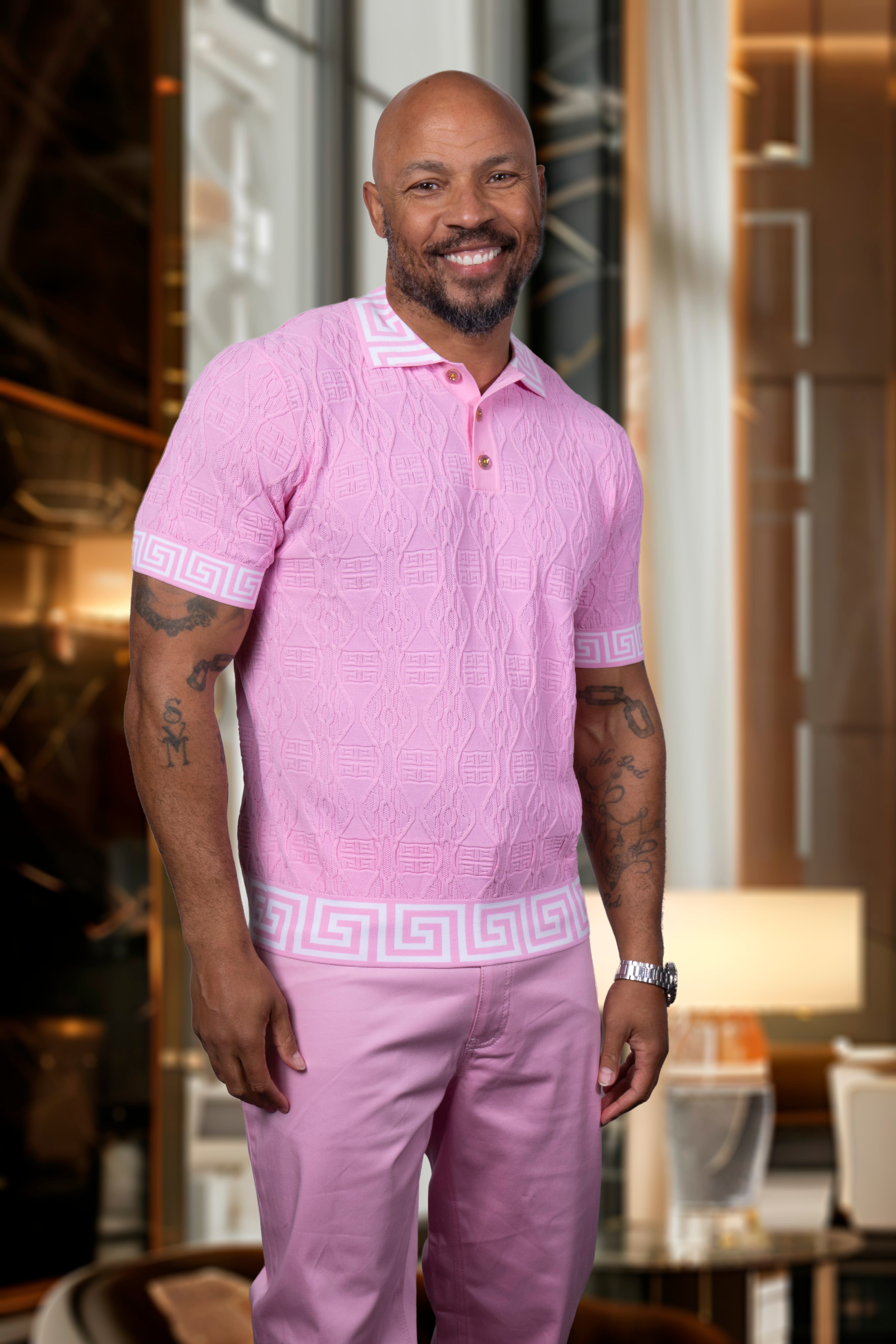 Prestige CMK-6030 Short Sleeve Knit Pink