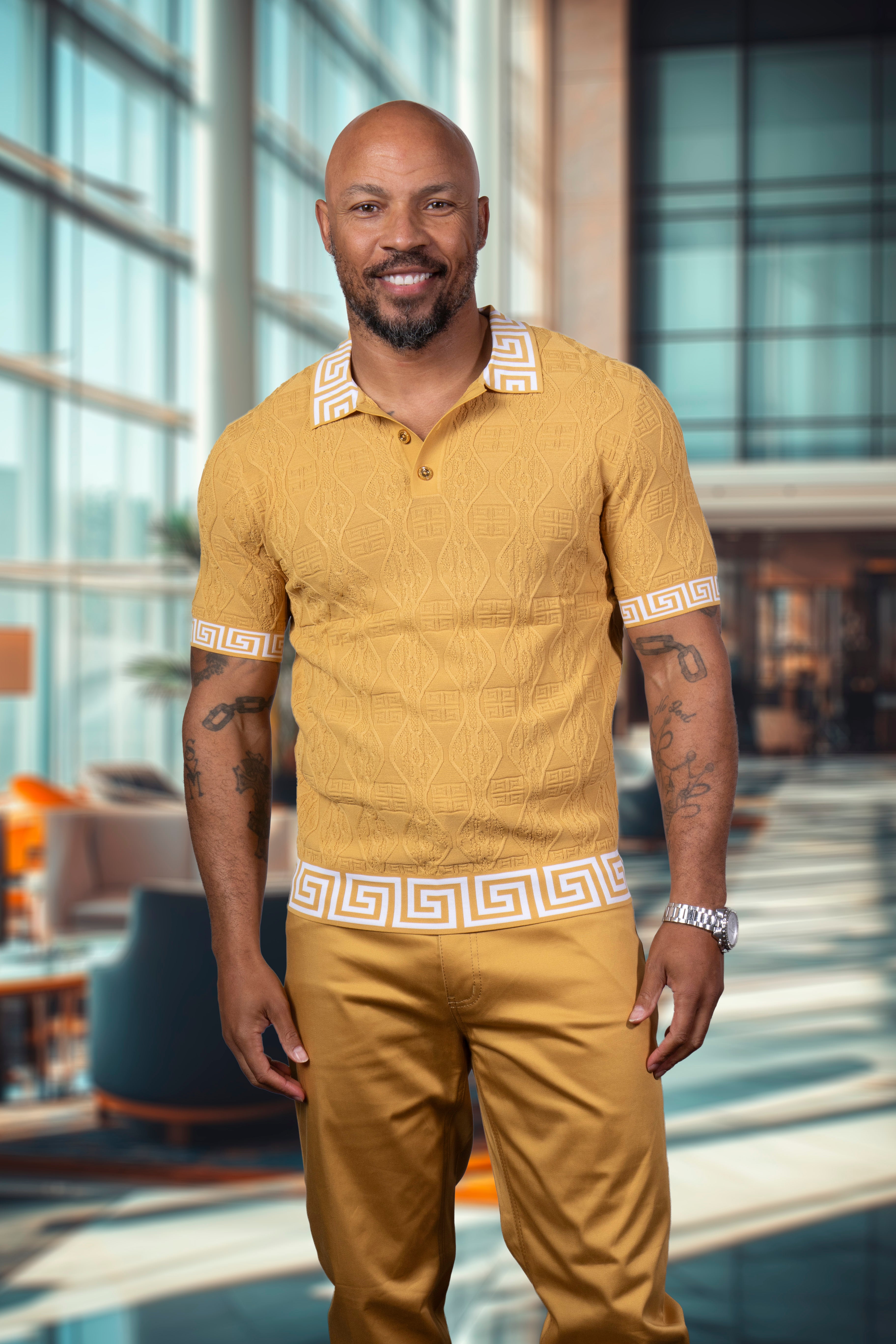 Prestige CMK-6030 Short Sleeve Knit Khaki